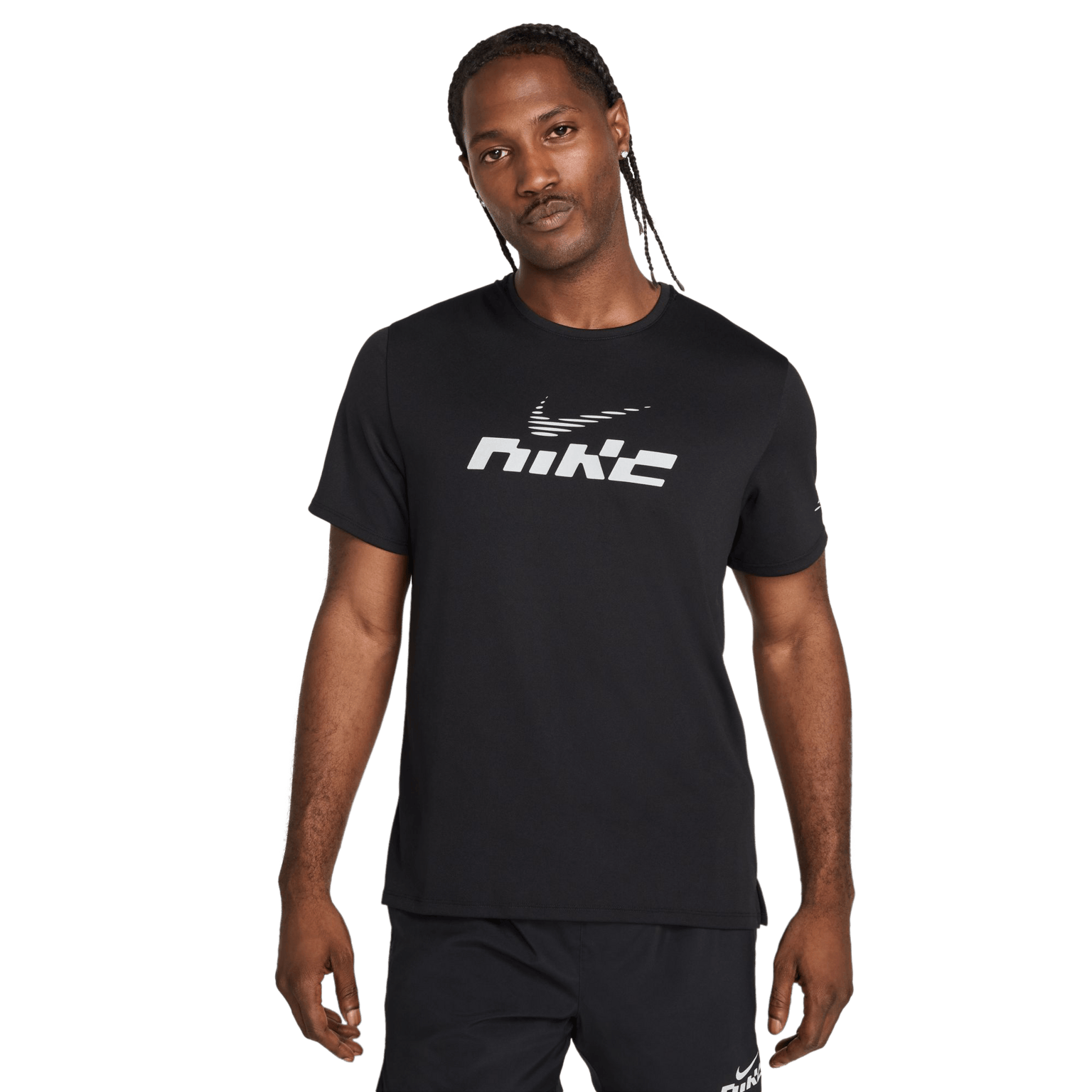 Мужская тренировочная рубашка Nike Dri-FIT UV Miler Flash с коротким рукавом