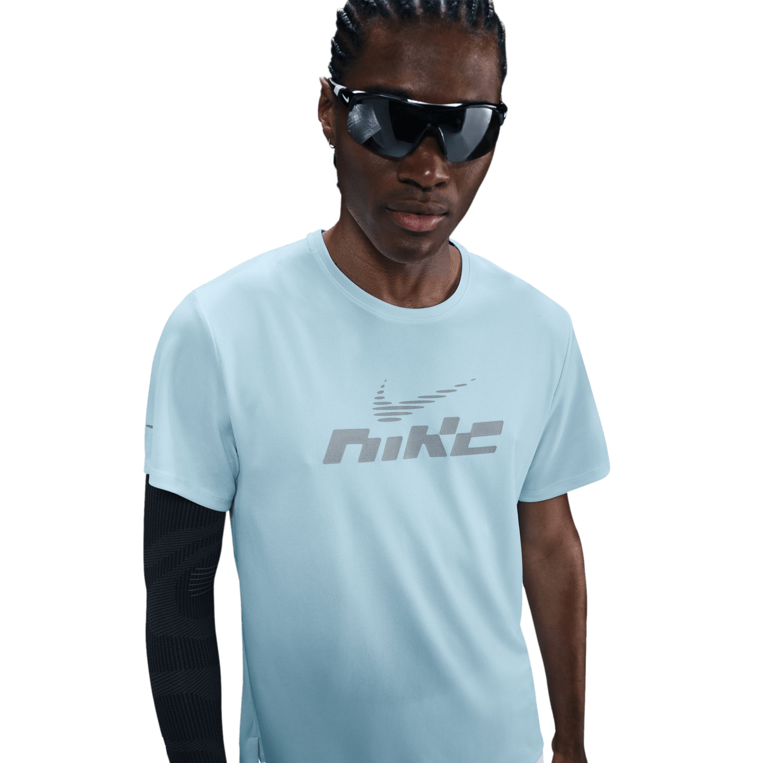 Мужская тренировочная рубашка Nike Dri-FIT UV Miler Flash с коротким рукавом