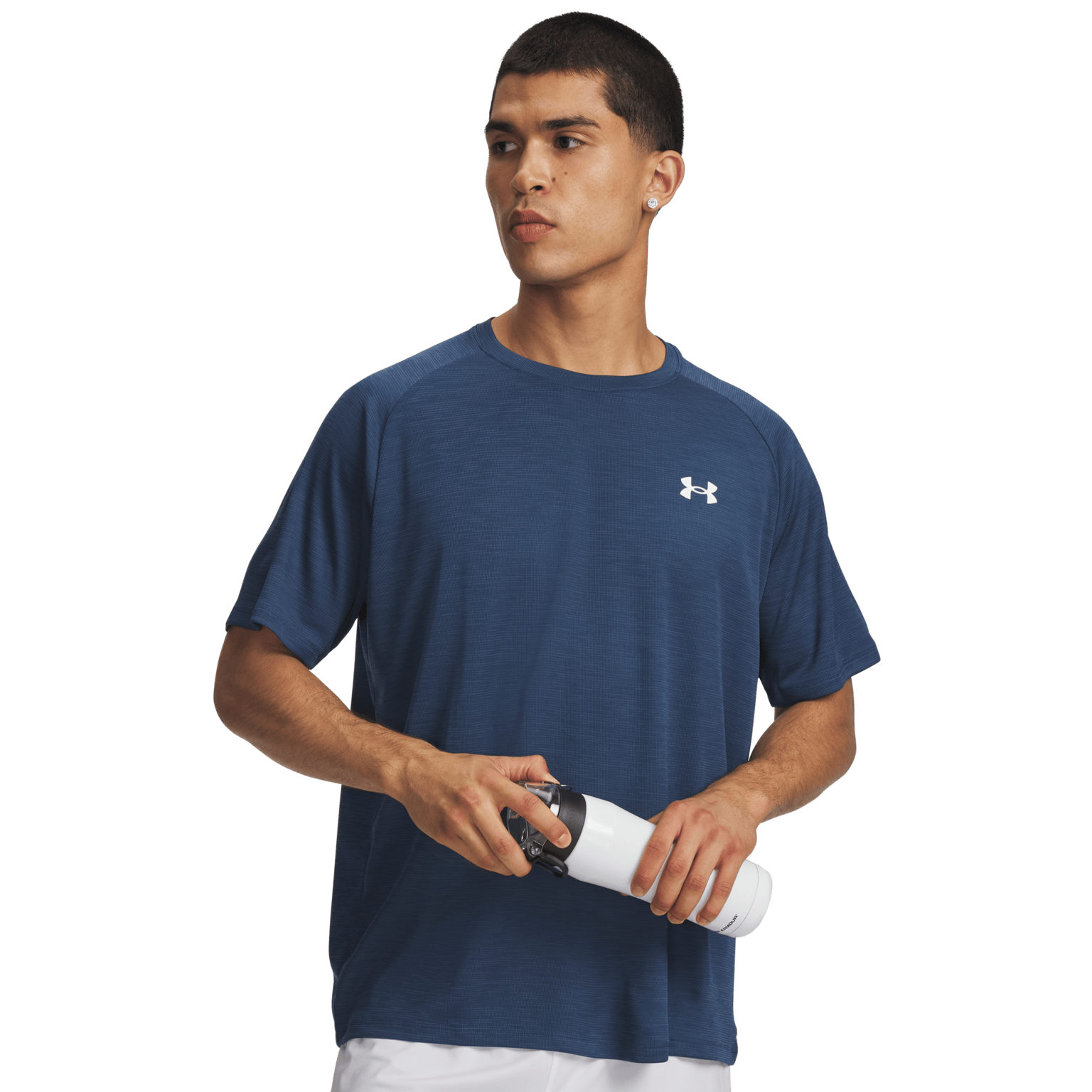 Мужская тренировочная рубашка Under Armour Tech с коротким рукавом и текстурой