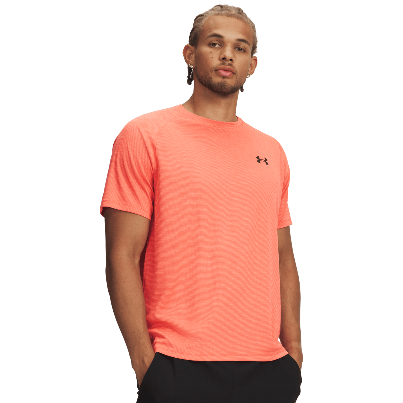 Мужская тренировочная рубашка Under Armour Tech с коротким рукавом и текстурой