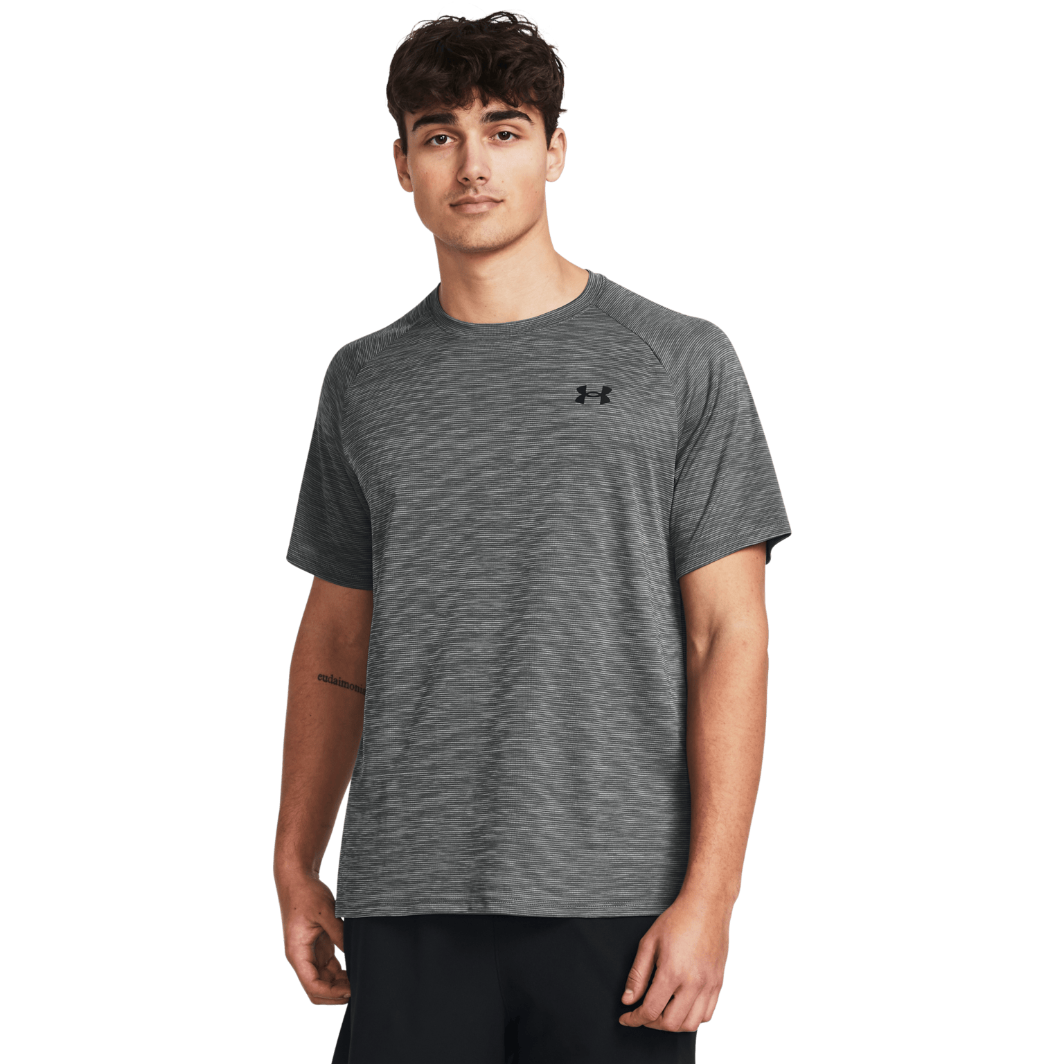Мужская тренировочная рубашка Under Armour Tech с коротким рукавом и текстурой