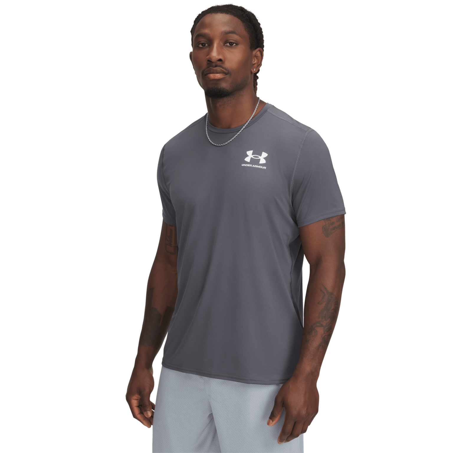 Under Armour HeatGear® Fitted Tee с короткими рукавами, мужская тренировочная рубашка