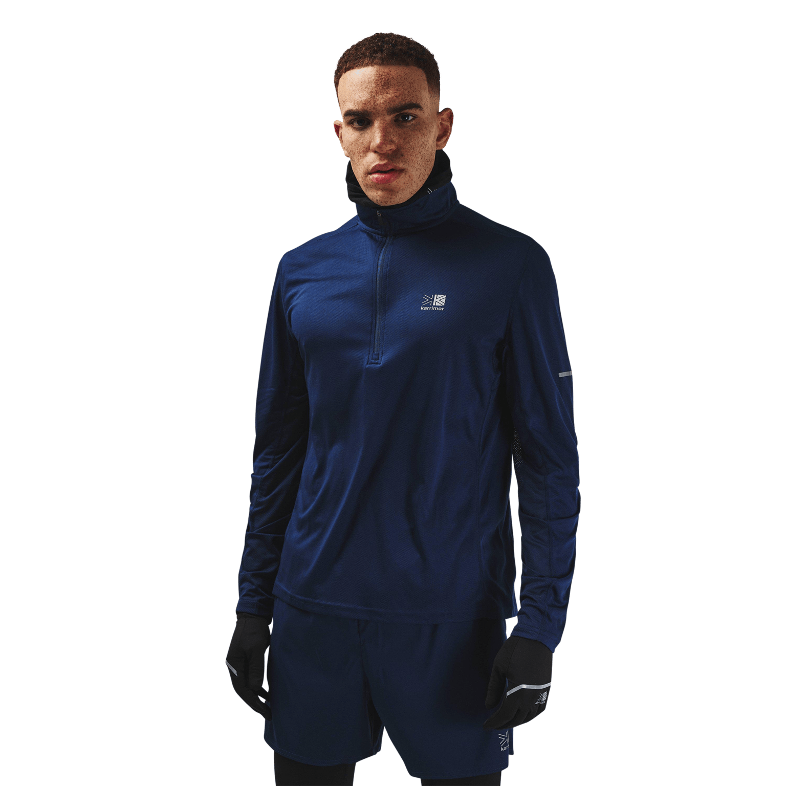 Karrimor Run, молния 1/4, Мужская тренировочная рубашка