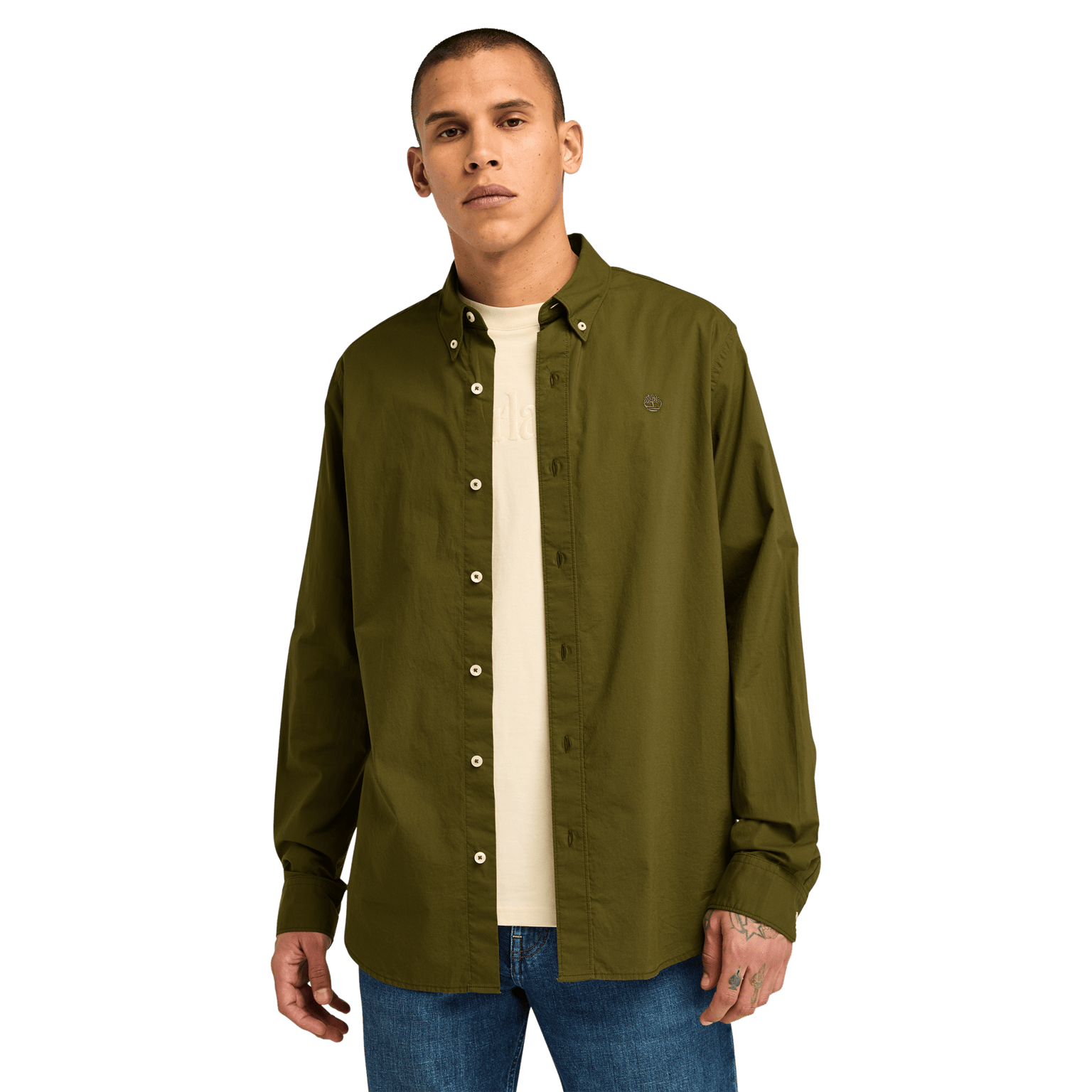 Рубашка Timberland Stretch Pop с длинными рукавами