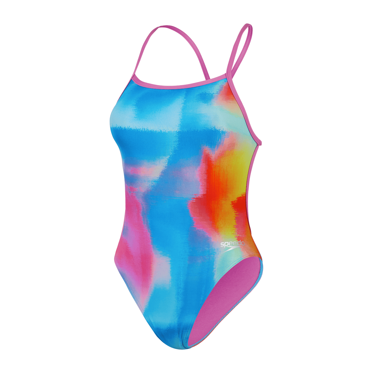 Speedo Womens Allover Digital Vback, женский купальник