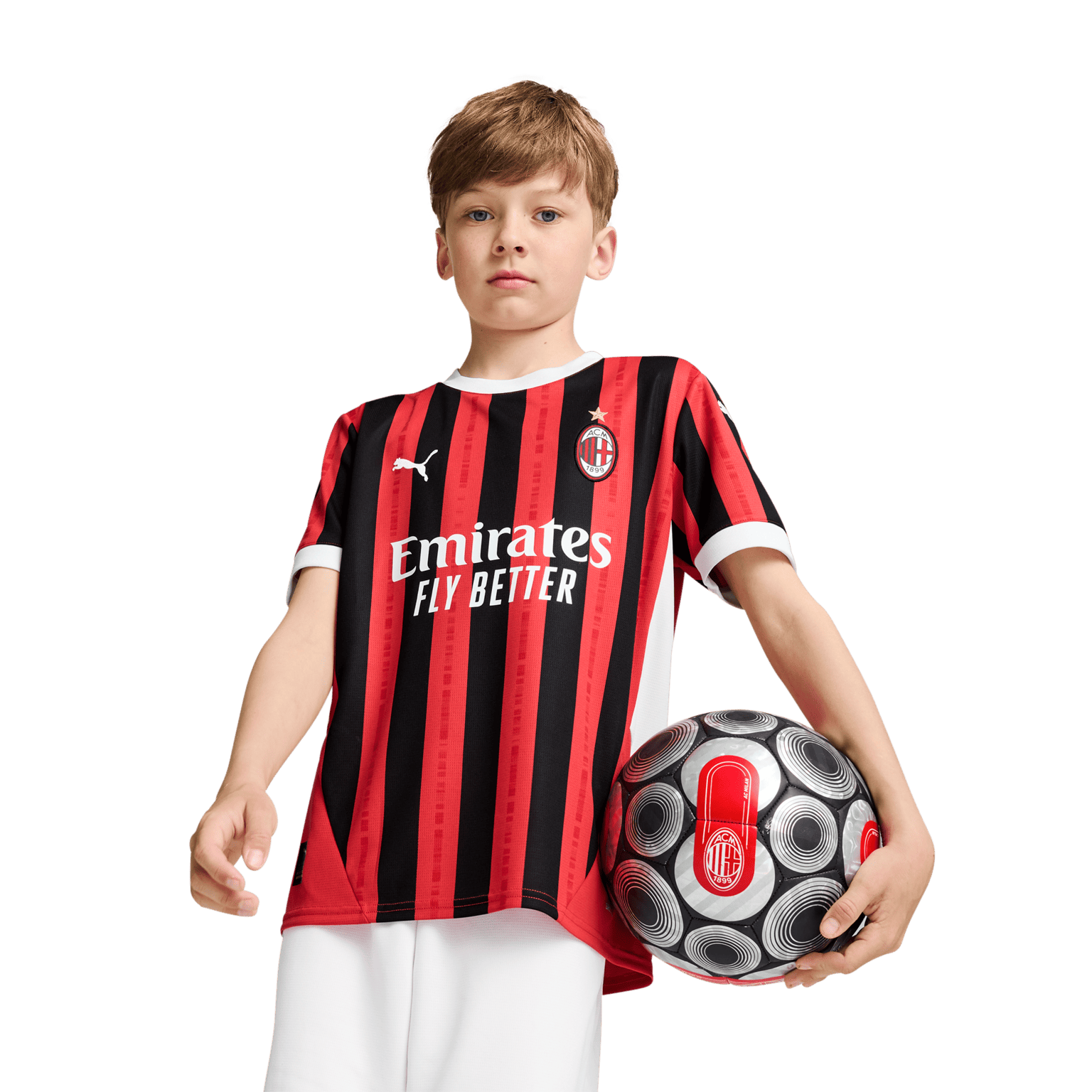Реплика домашней майки Puma AC Milan, молодежная футбольная форма