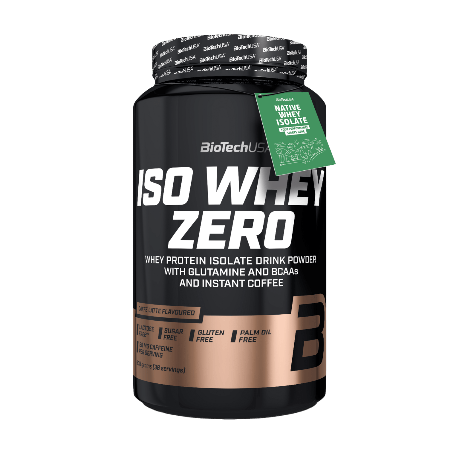 BioTech USA Iso Whey Zero 908 г Кофе латте, протеиновый порошок