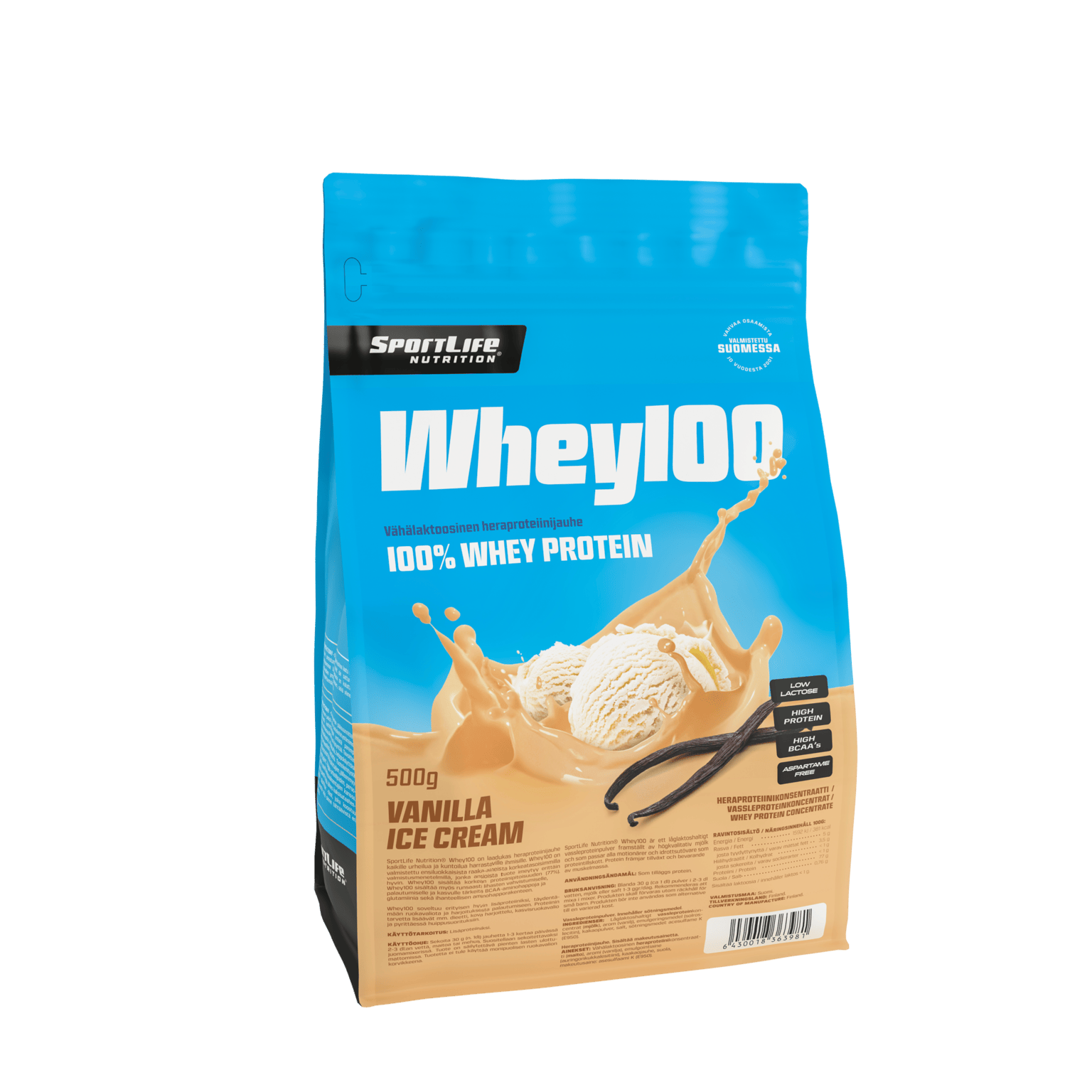 SportLife Nutrition Whey100 500г, протеиновый порошок