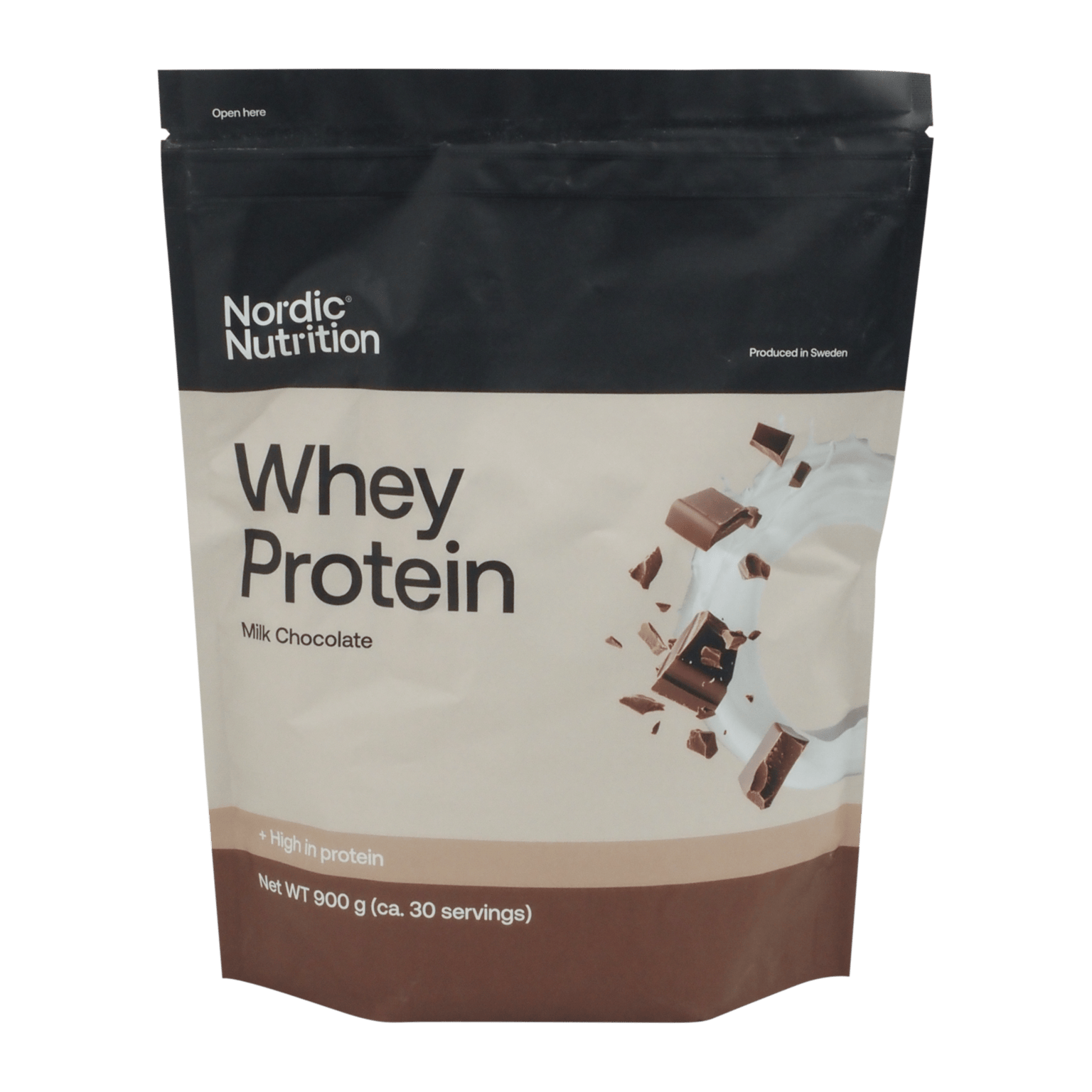 Nordic Nutrition Whey Protein - Шоколад 900 г, протеиновый порошок