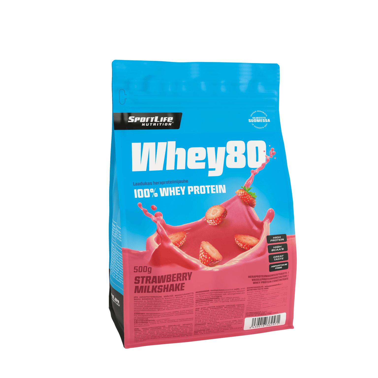 SportLife Nutrition Whey80 500 г, протеиновый порошок