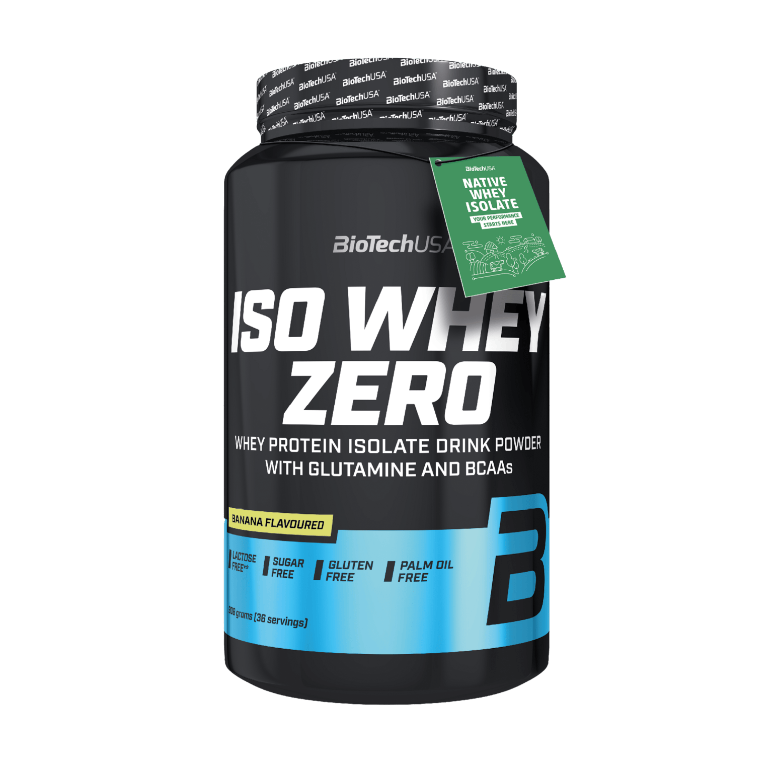 BioTech USA Iso Whey Zero 908 г банан, протеиновый порошок