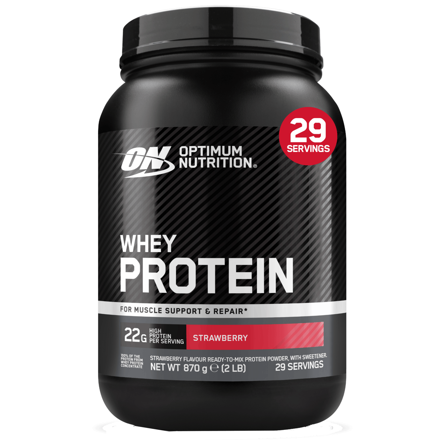 Optimum Nutrition Whey Strawberry, протеиновый порошок