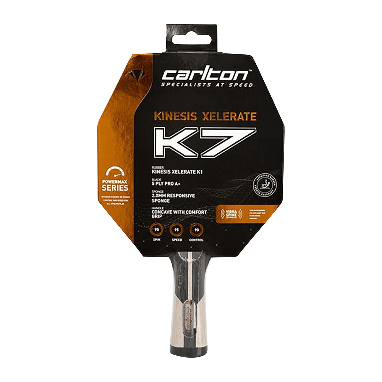 Ракетка для настольного тенниса Carlton Kinesis Xelerate K7, ракетка для настольного тенниса