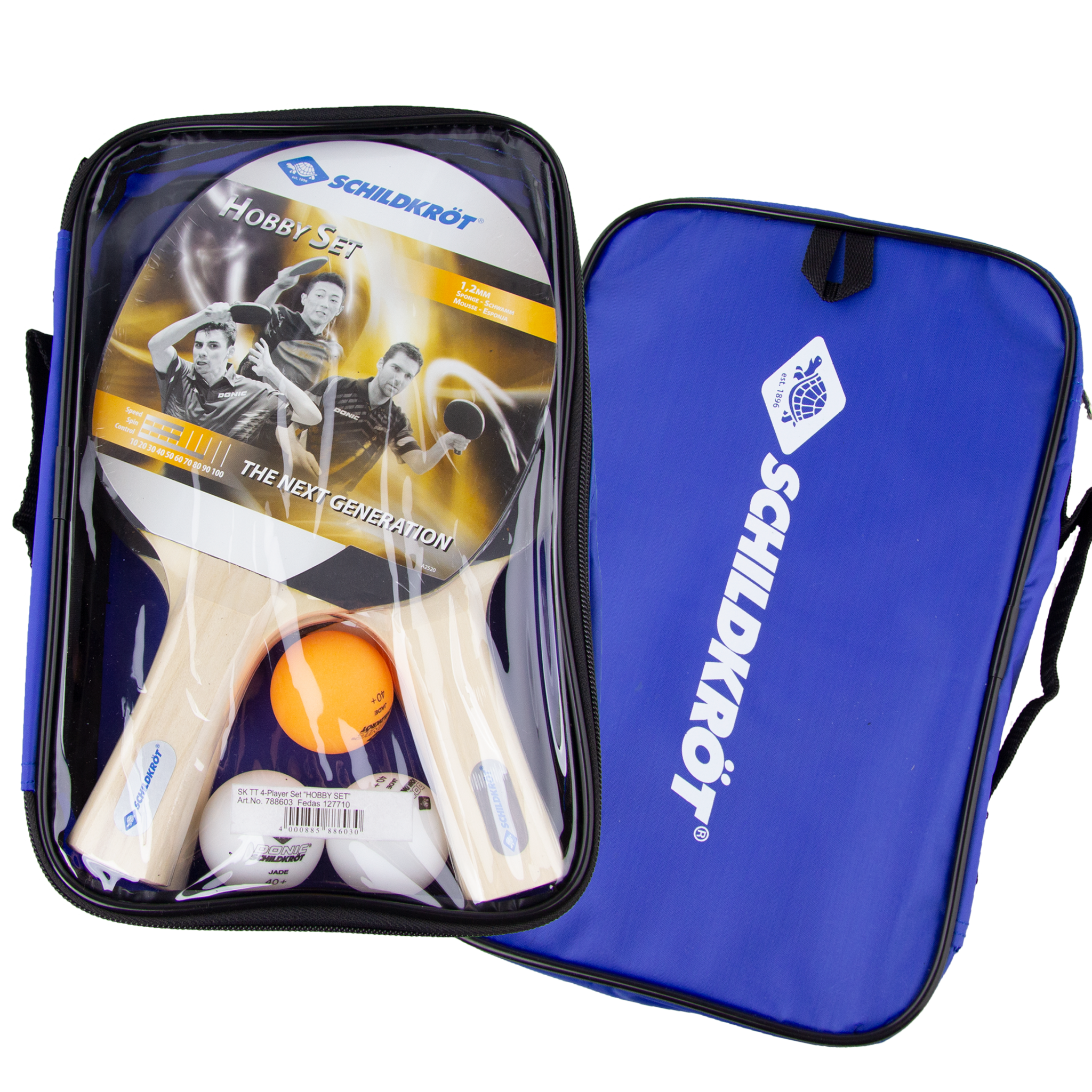 Donic Hobby Set 4 - Игрок 2 звезды, набор для настольного тенниса