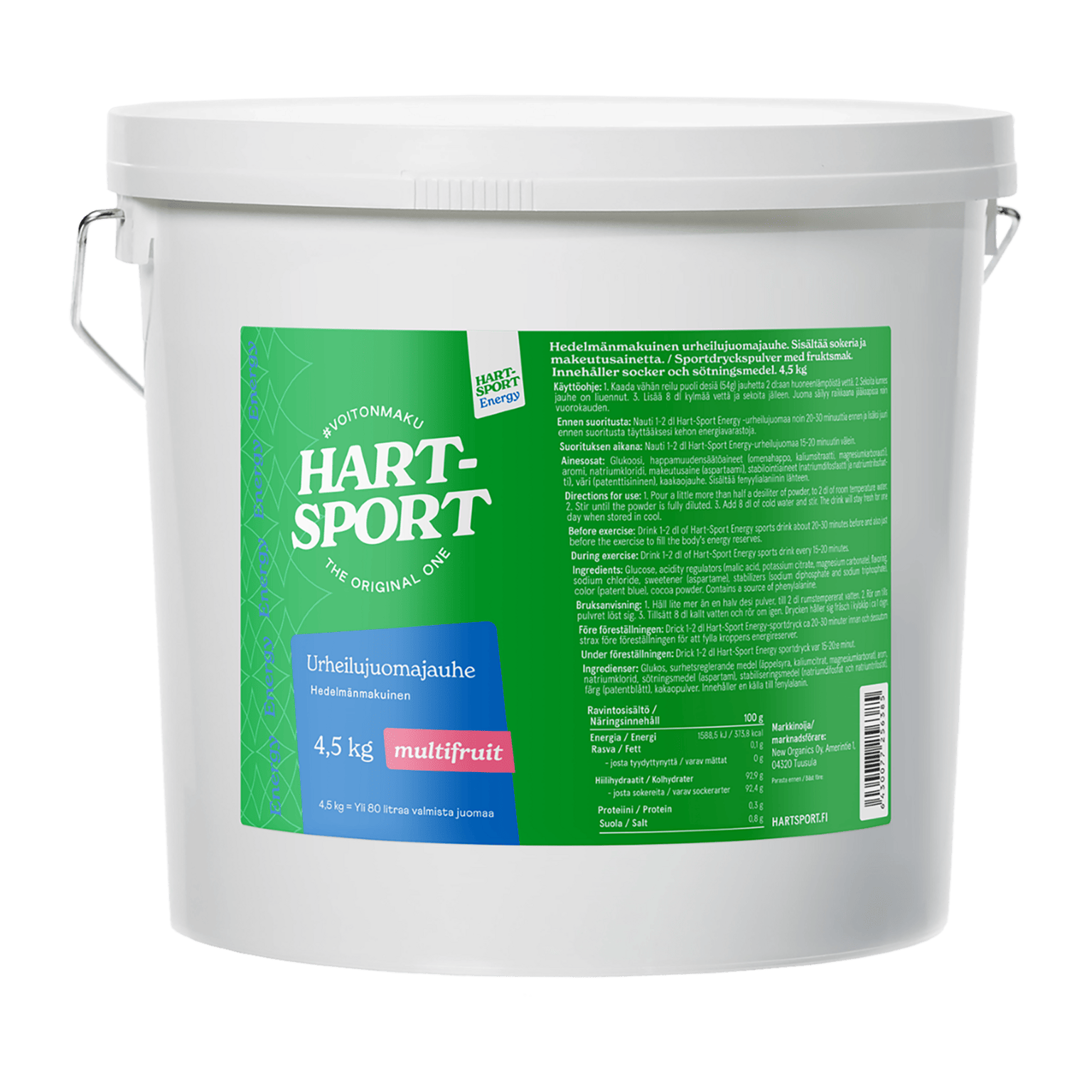 Hart-Sport Sports Drink 4,5кг Мультифрукт, порошок для спортивного напитка