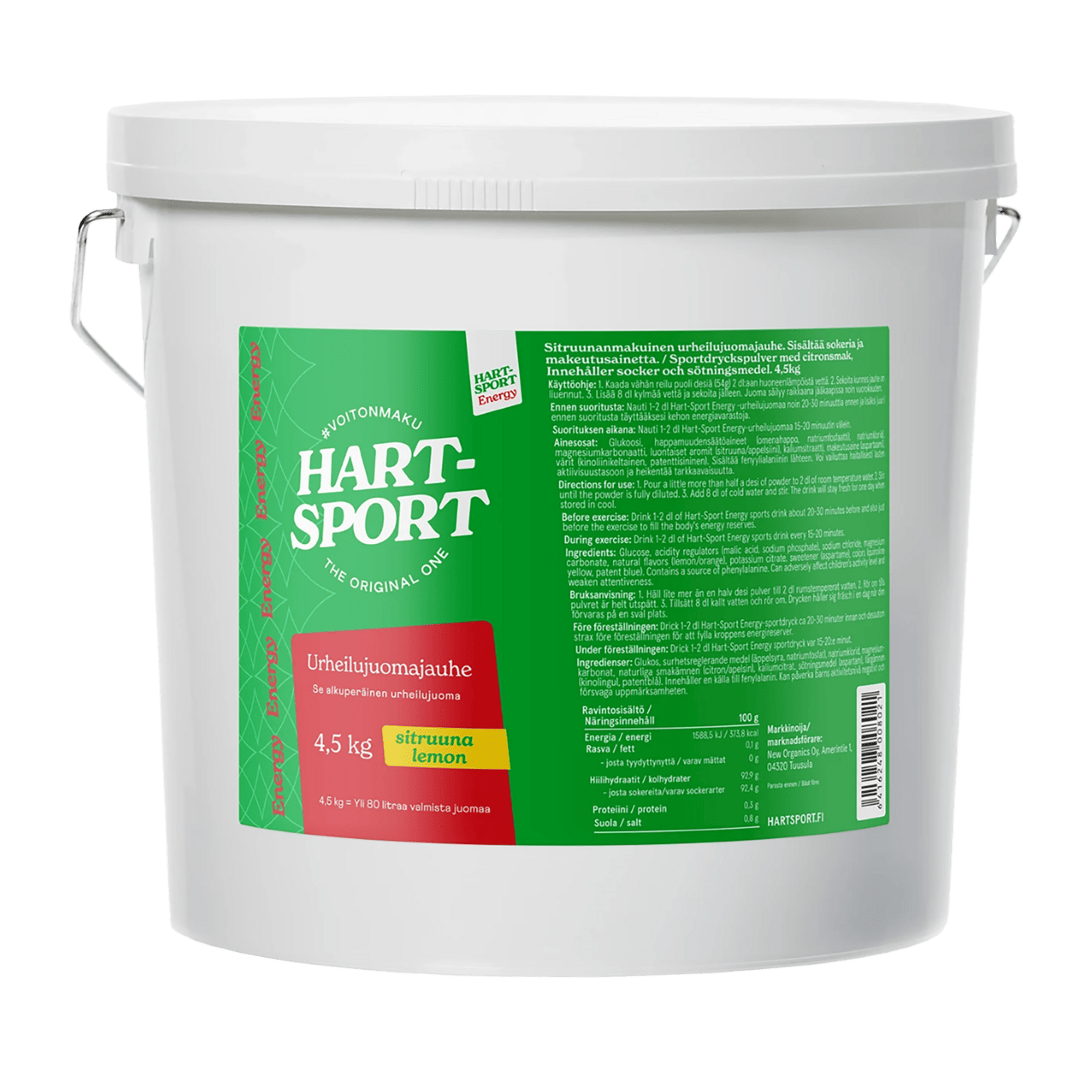 Hart-Sport Sports Drink 4,5 кг Лимон, порошок спортивного напитка