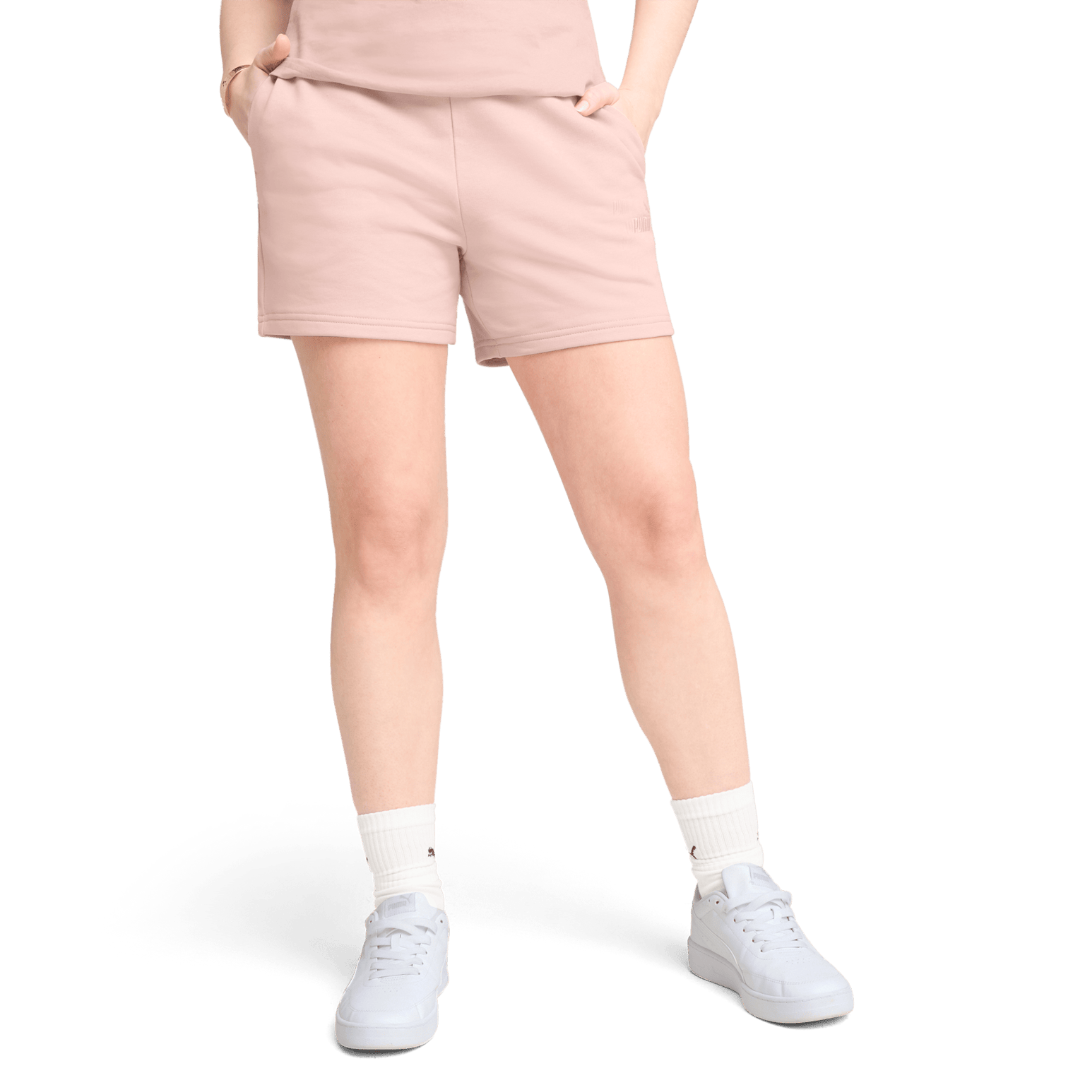 Женские шорты Puma ESS Small No. 1 Logo 5 дюймов с высокой талией