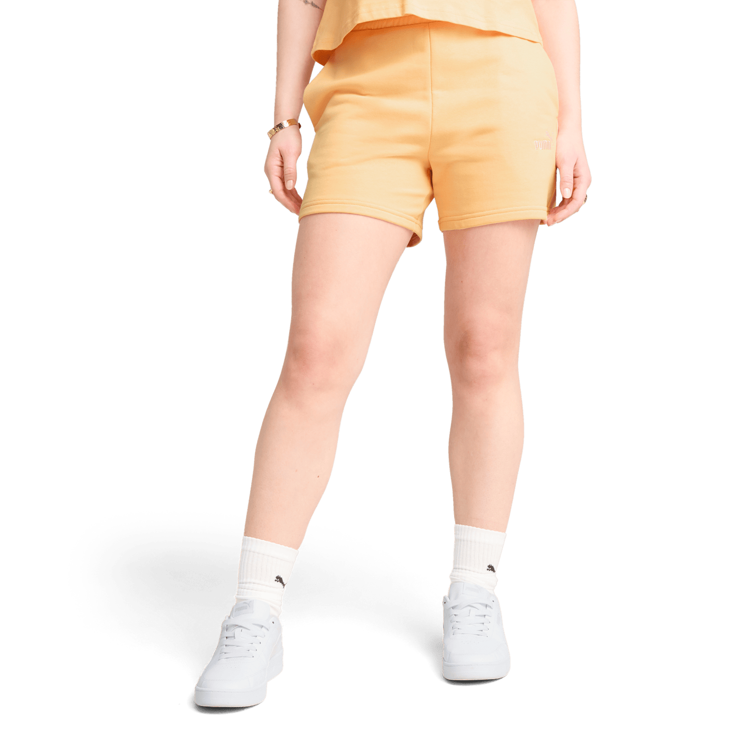 Женские шорты Puma ESS Small No. 1 Logo 5 дюймов с высокой талией