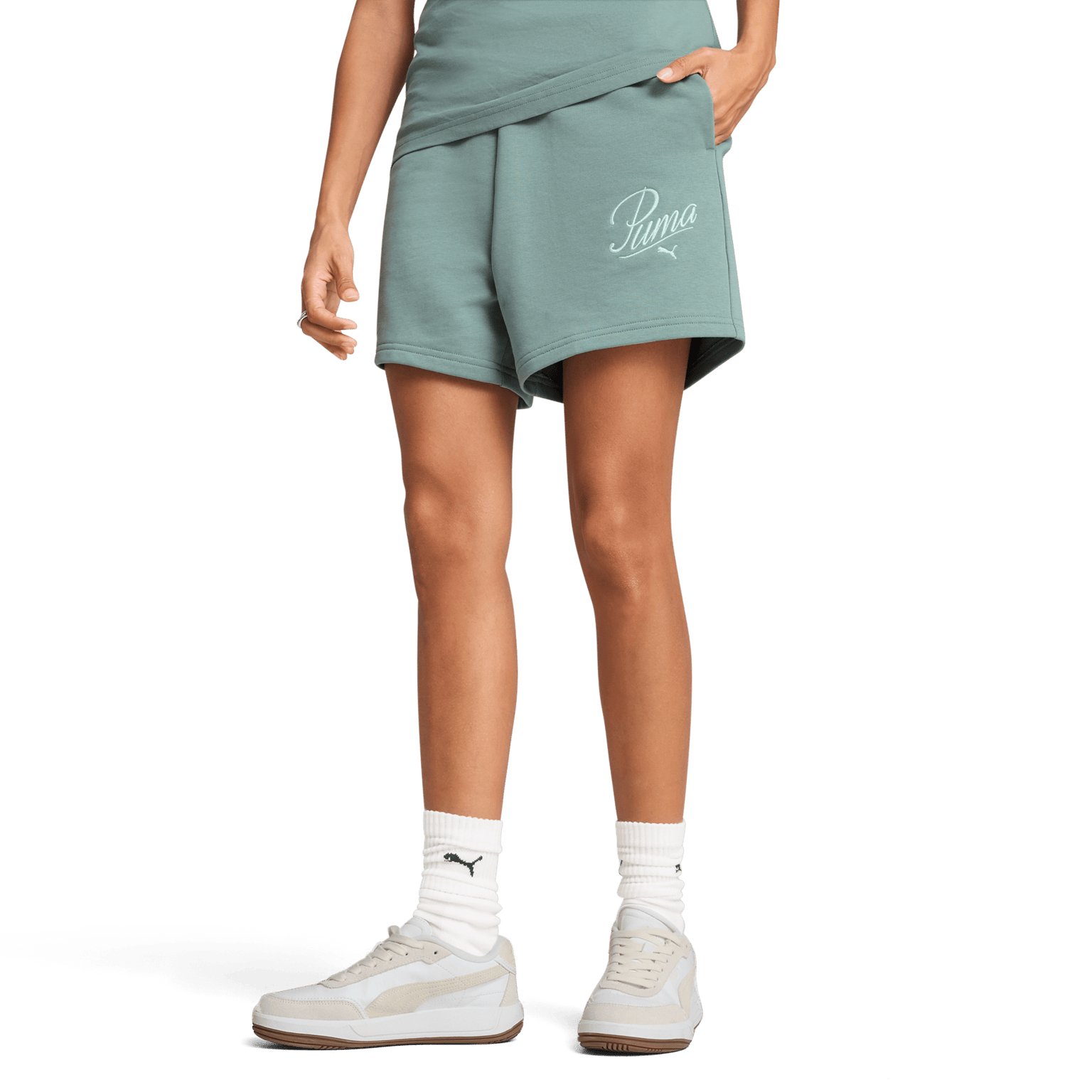 Puma ESS SCRIPT Шорты с высокой талией 5 дюймов