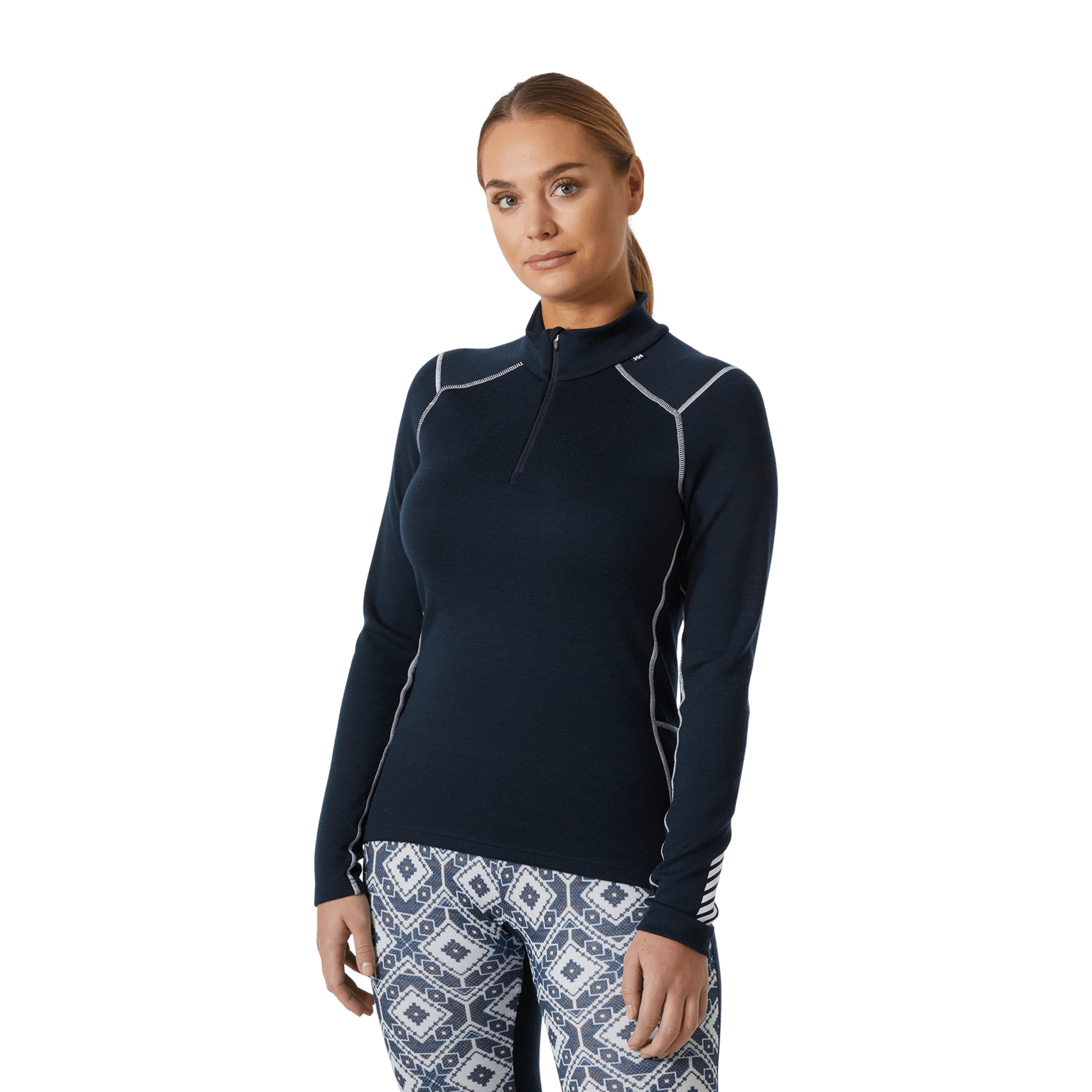 Женский свитер Helly Hansen Lifa Merino средней плотности с молнией 1/2