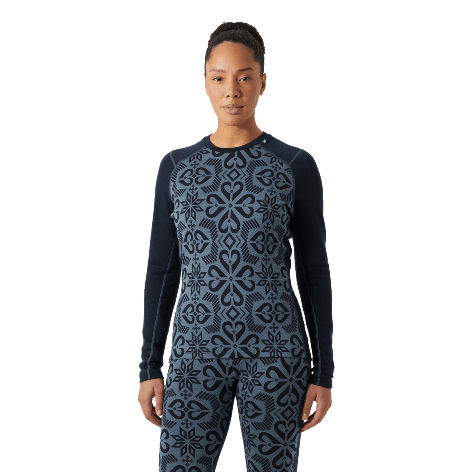 Helly Hansen Lifa Merino Женский свитер средней плотности с графическим принтом
