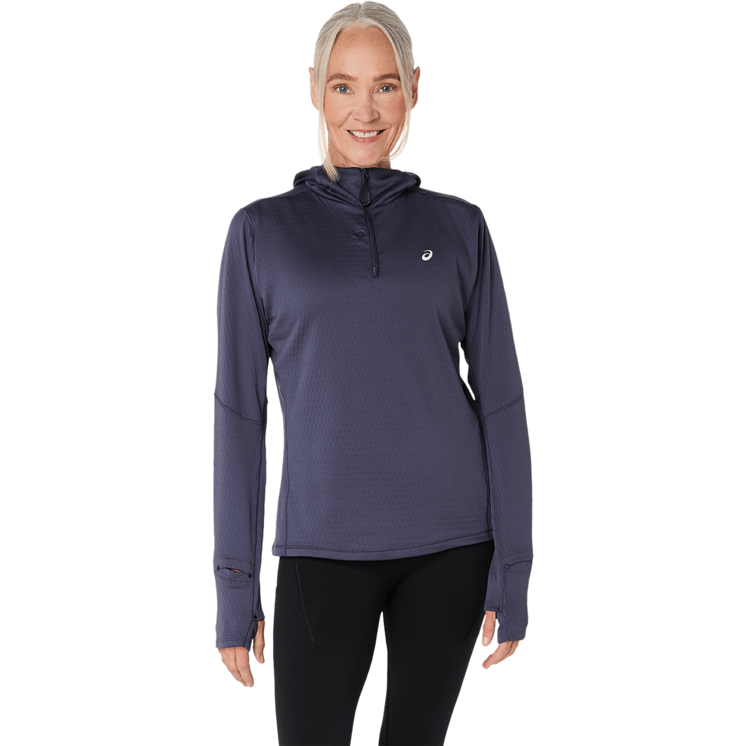 Asics Road Winter Ls Hoodie W's, женская беговая рубашка