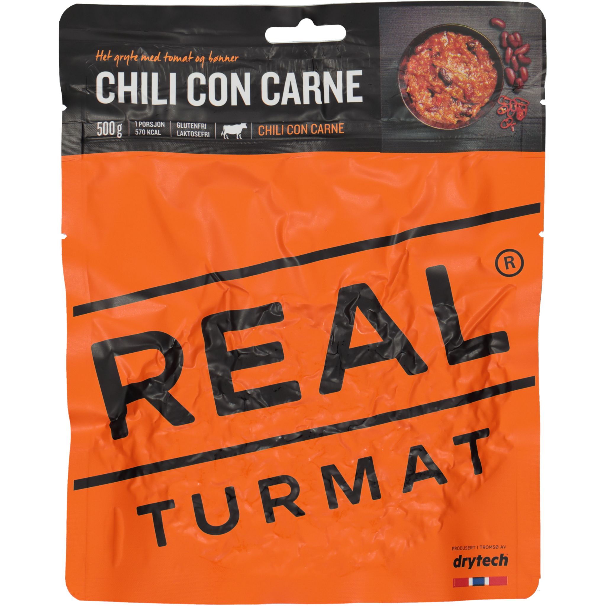 Real Turmat Chili Con Carne, сублимированная походная еда