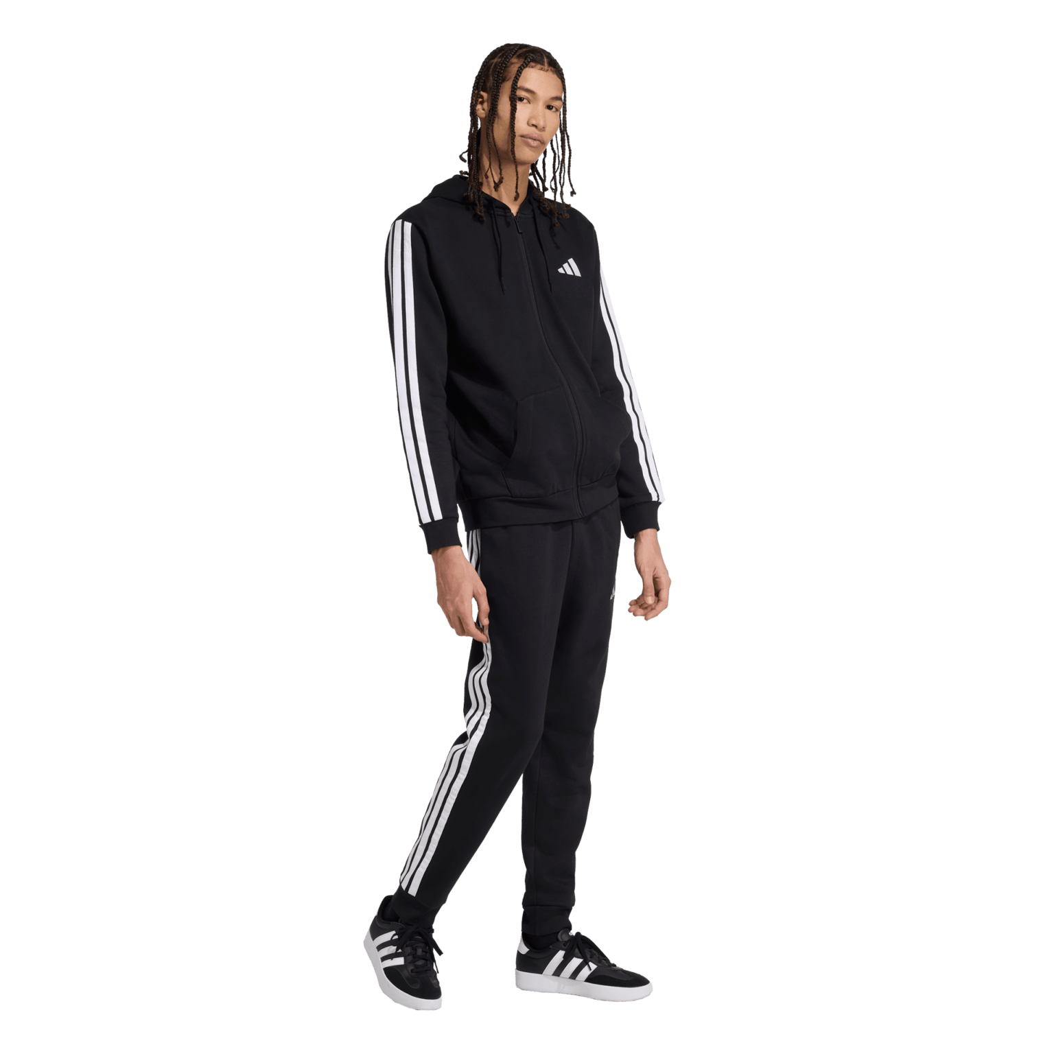 Флисовый спортивный костюм adidas 3-Stripes, мужской спортивный костюм