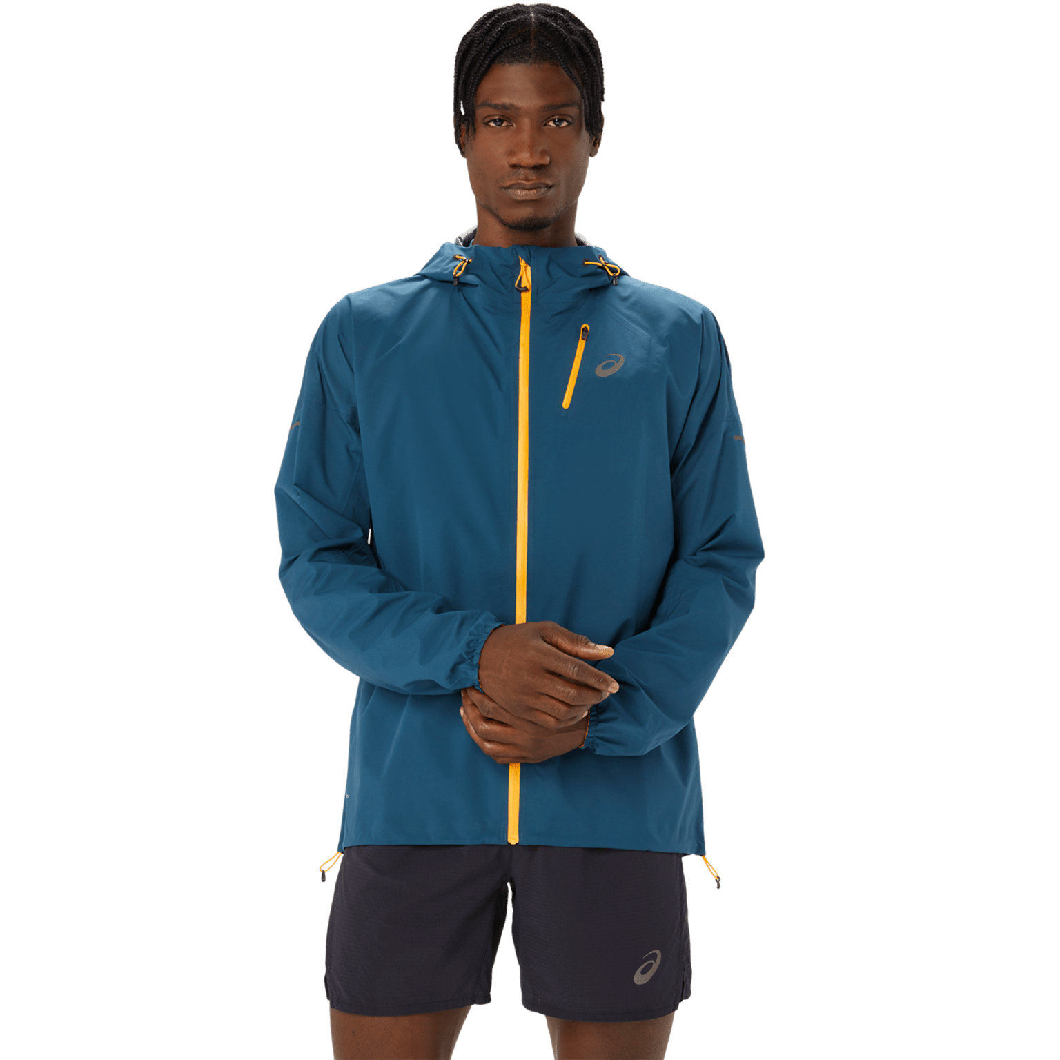 Asics Fujitrail Водонепроницаемая куртка, мужская беговая куртка