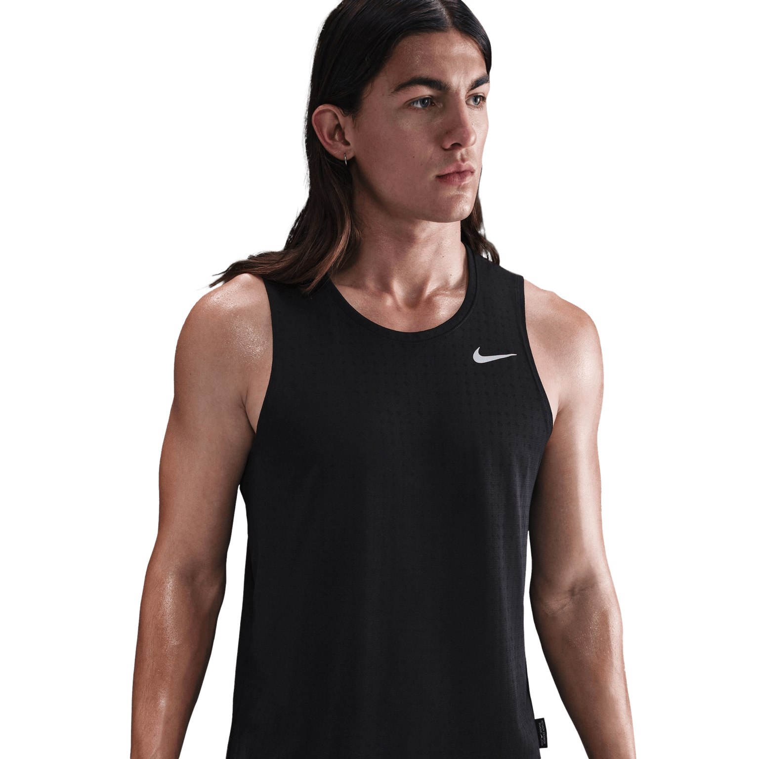 Nike Dri-FIT Breathe Miler Tank, мужская тренировочная рубашка без рукавов