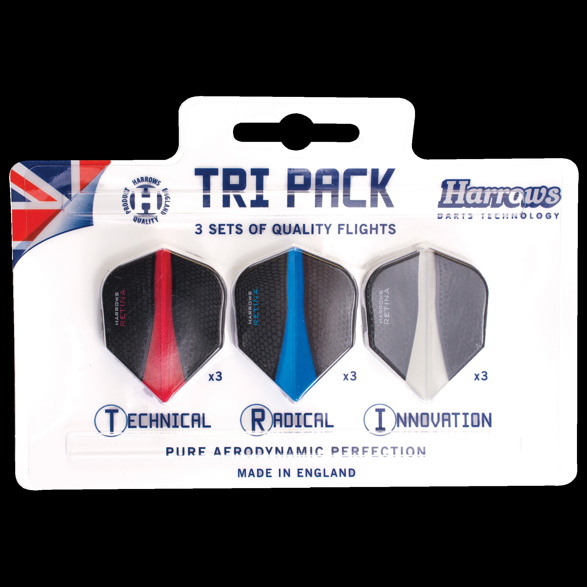 Бороны Dart Flight Retina Tri Pack, 9 шт.