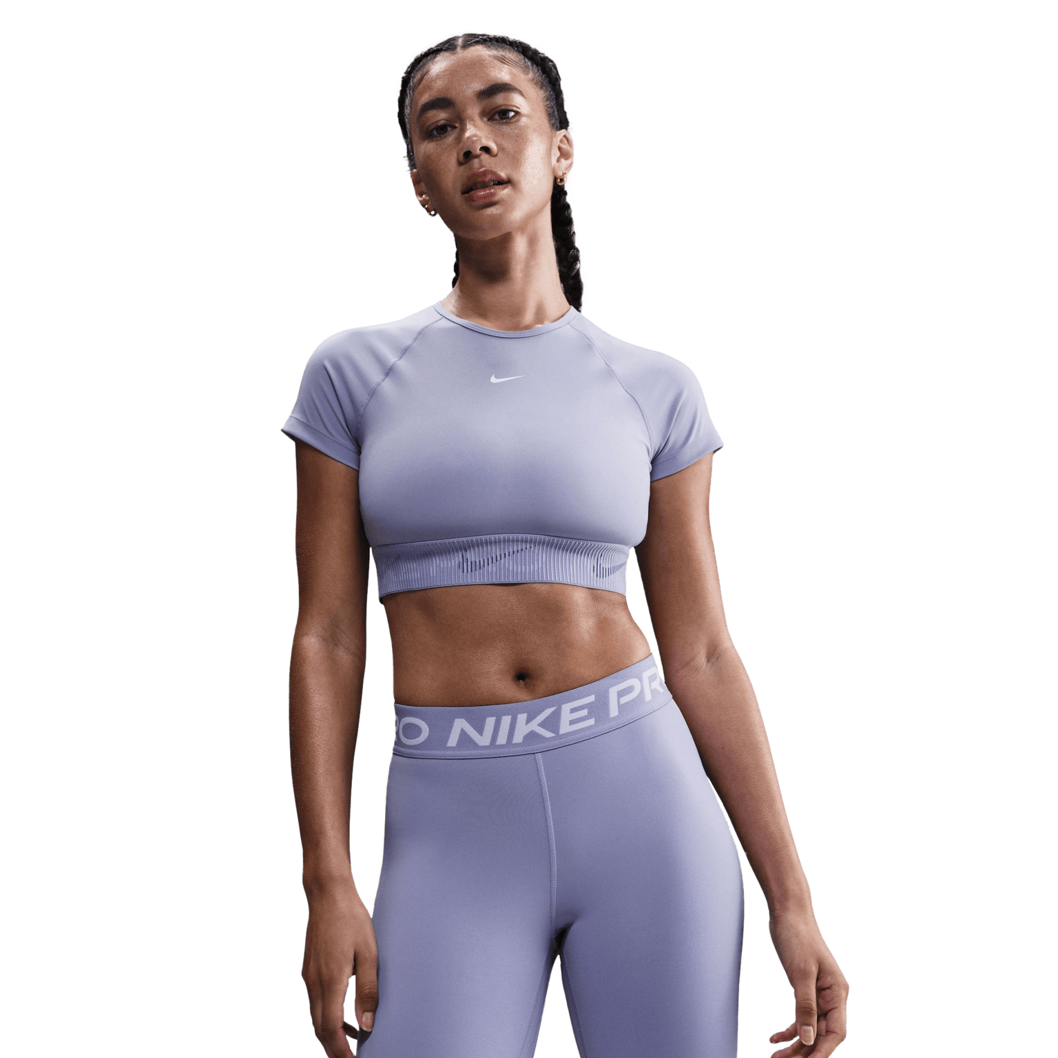 Nike Pro Dri-FIT Short Sleeve Crop Top Graphics, женская тренировочная рубашка