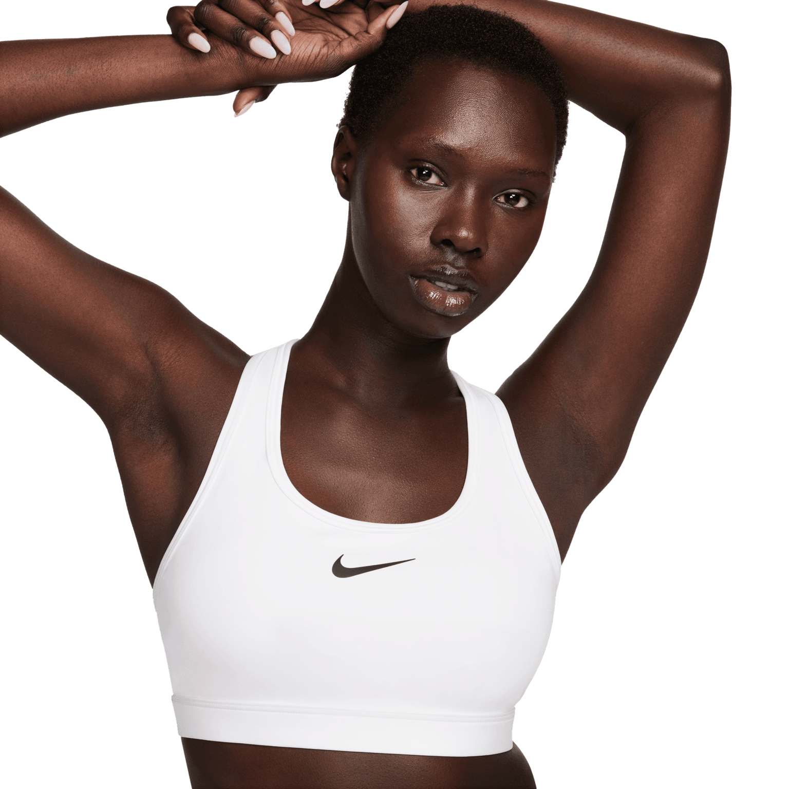 Nike Swoosh Medium Sports Bra, женский спортивный бюстгальтер