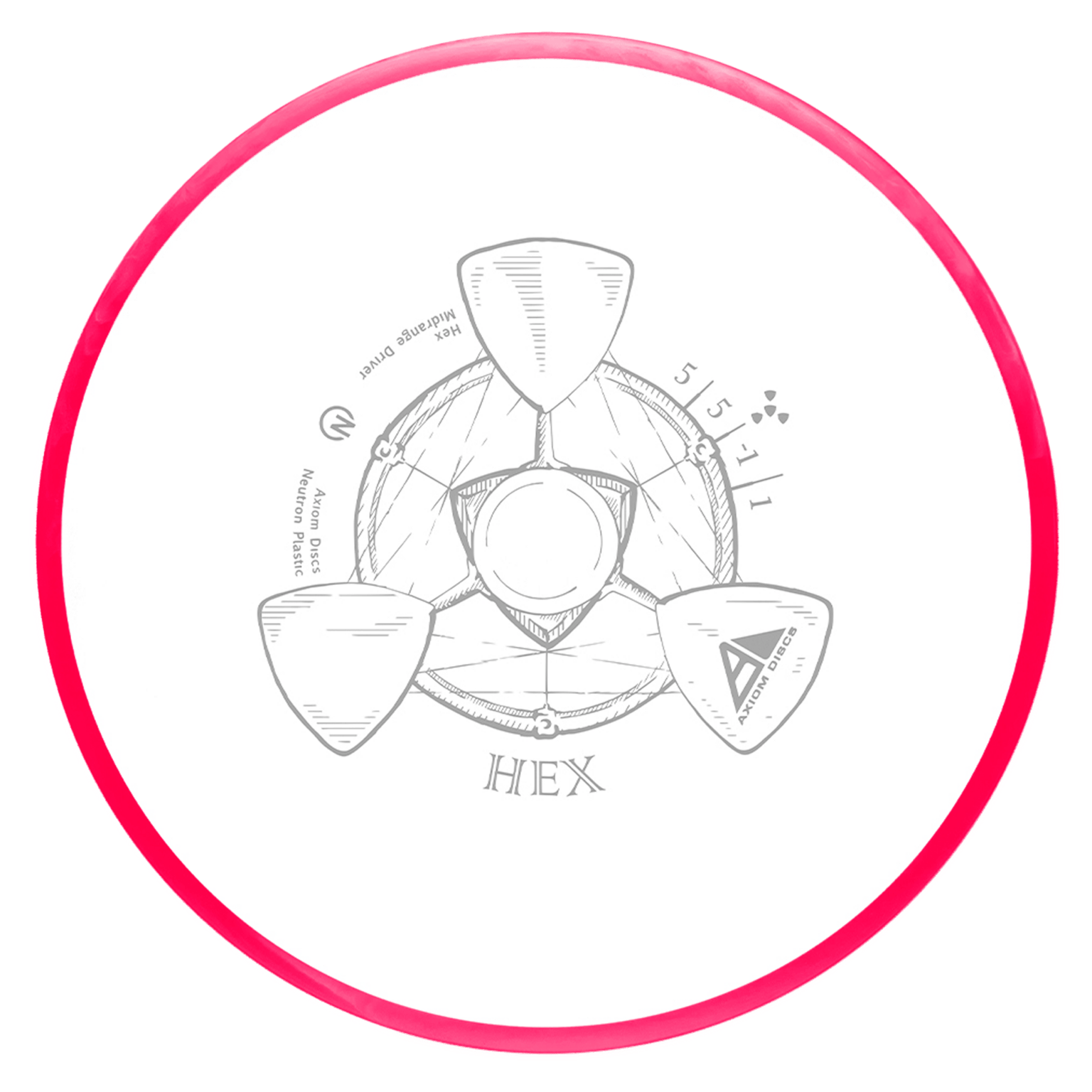 Axiom Neutron Midrange Hex (170–175 г) – Ассорти, средний диапазон, фрисби-гольф