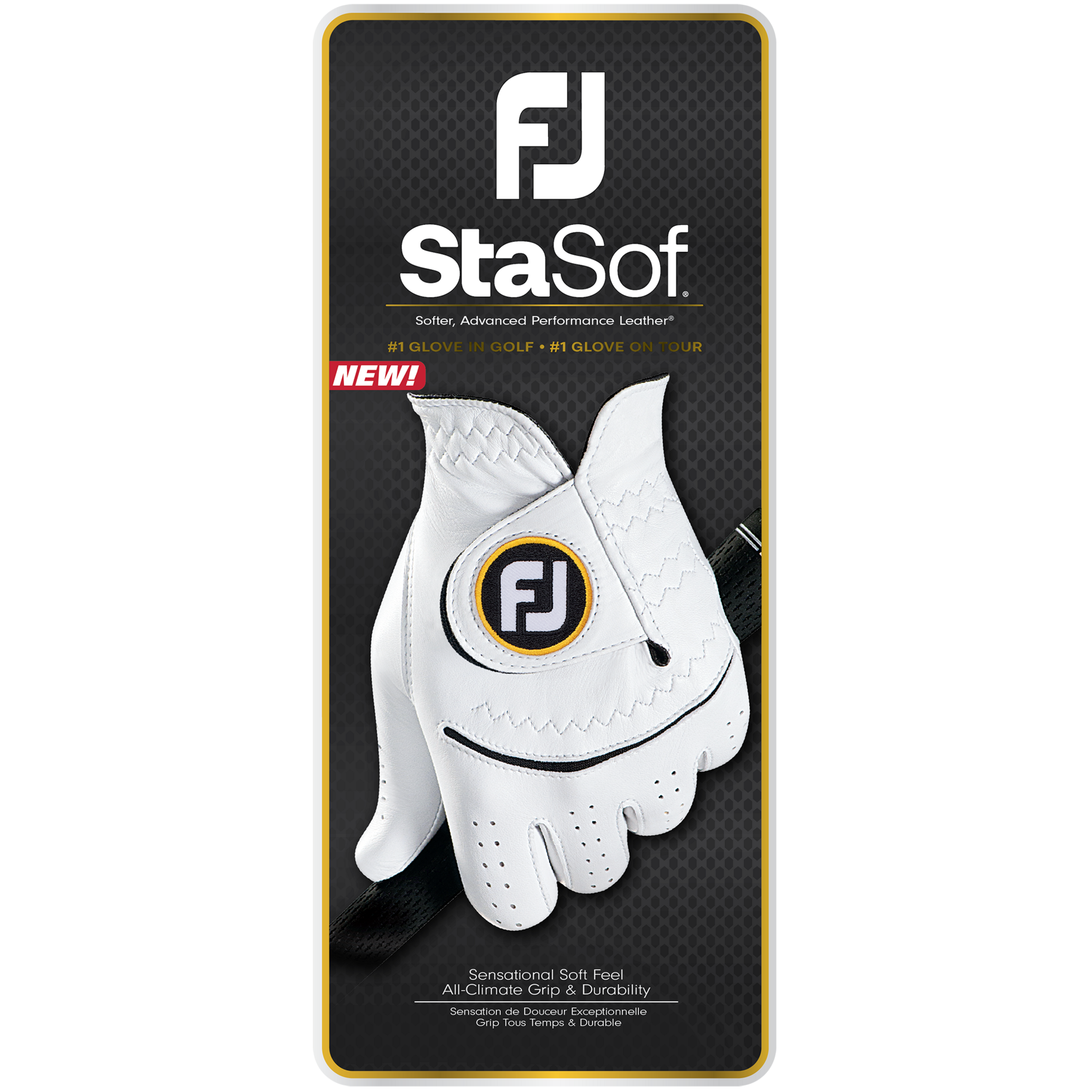 Footjoy StaSof - 23 MLH, перчатки для гольфа для мужчин-левшей