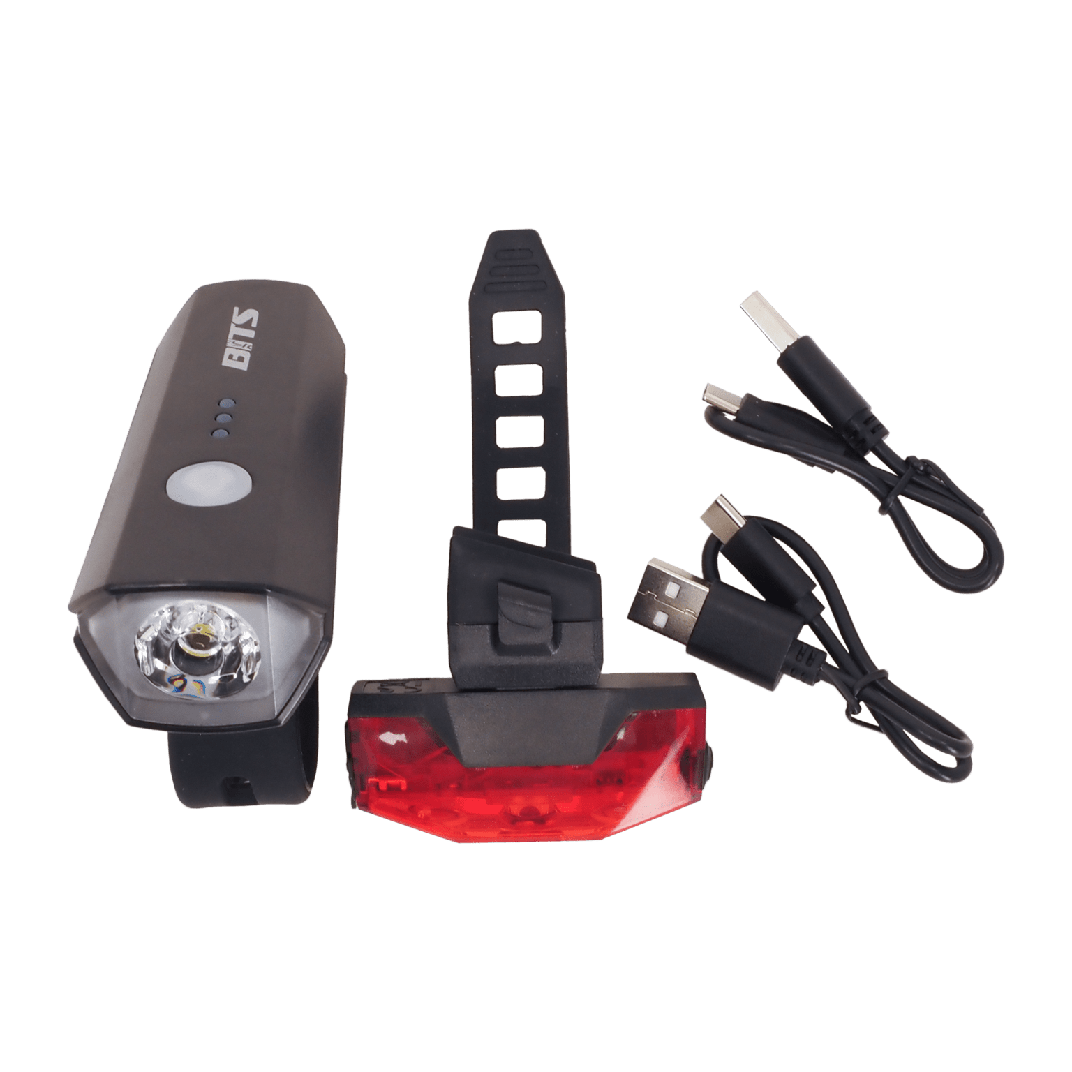 Комплект фонарей BITS Maxi LED 550 USB, комплект велосипедных фонарей