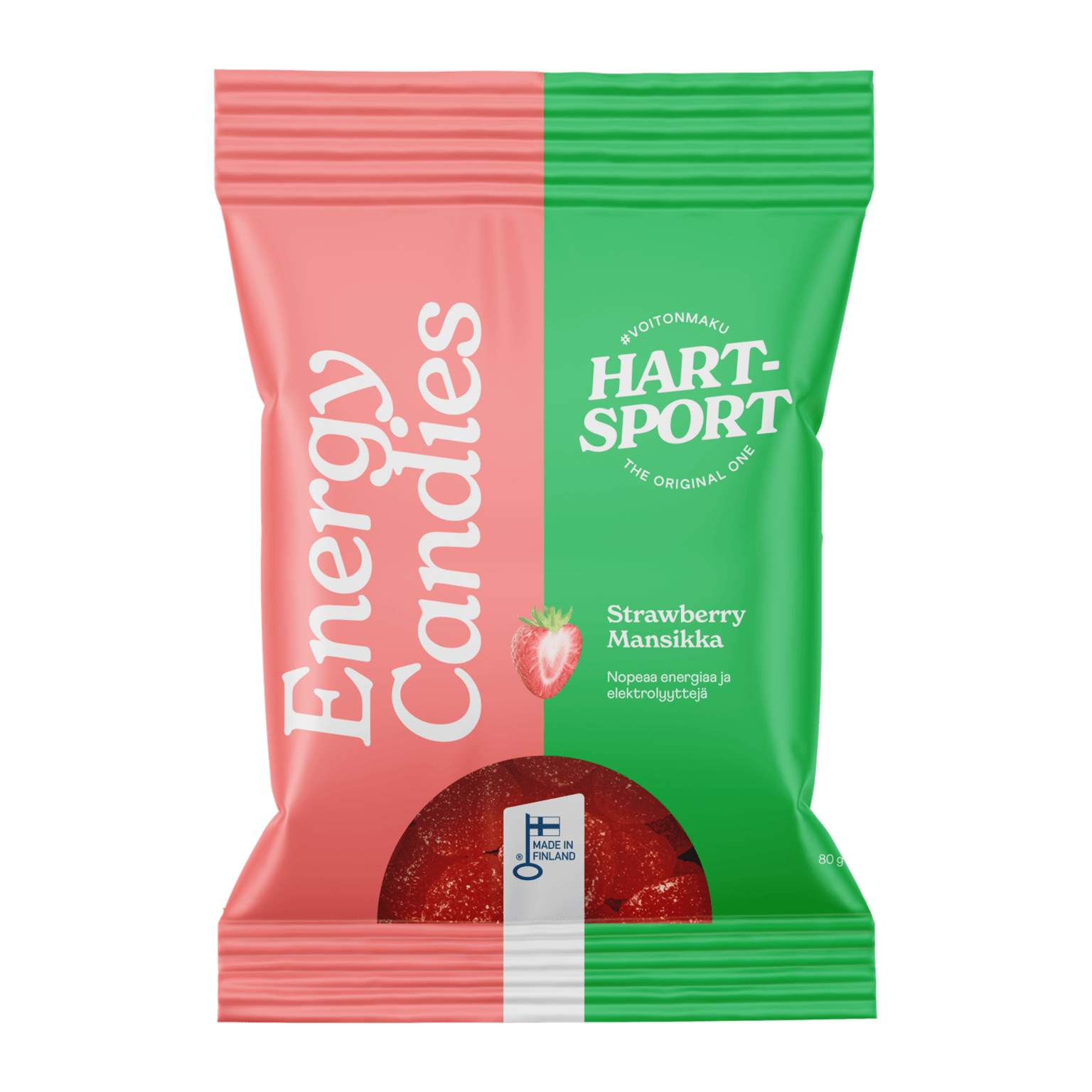 Конфеты Hart-Sport Energy 80г Клубника, энергетические батончики