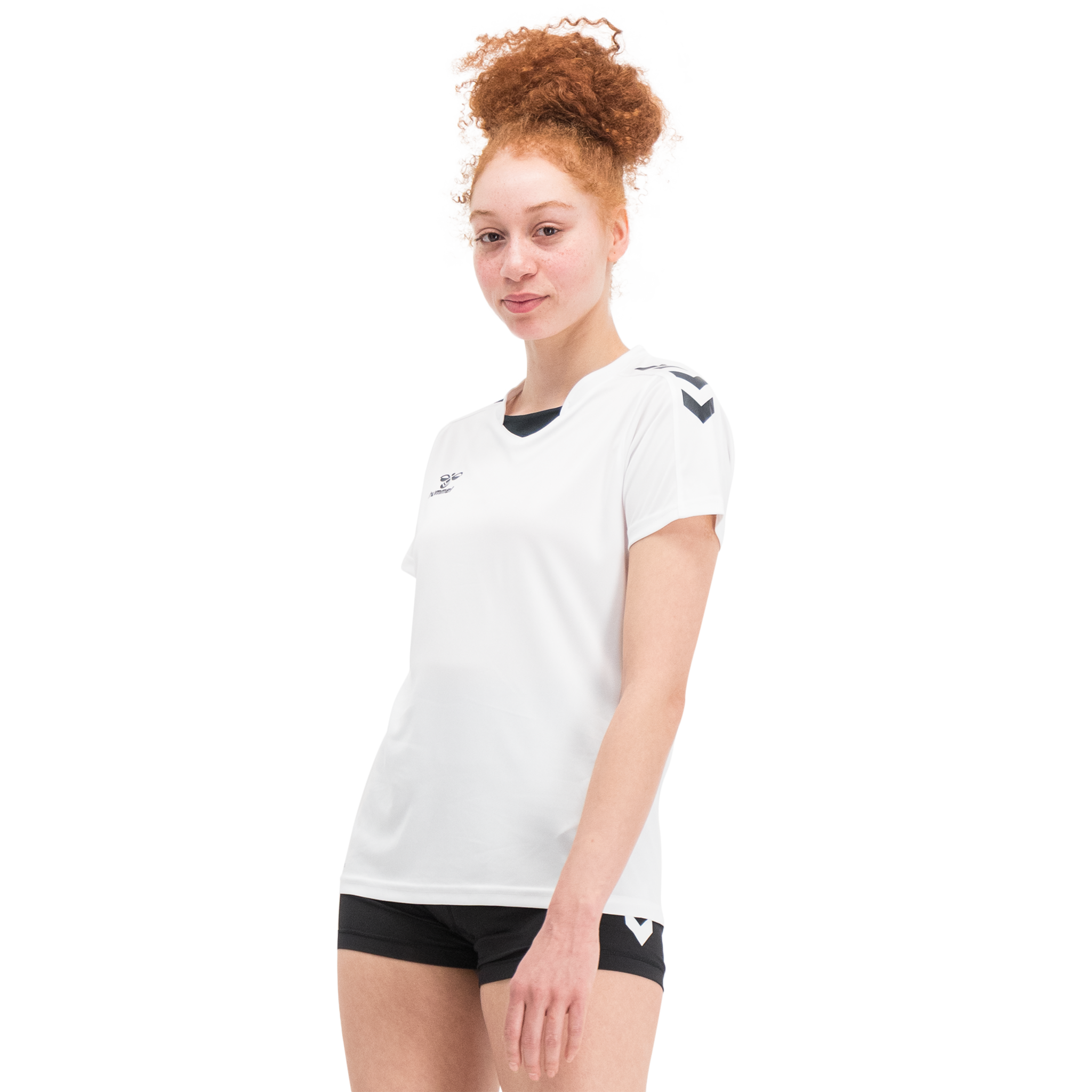 Hummel hmlCORE XK Poly Jersey с коротким рукавом, тренировочная рубашка для женщин