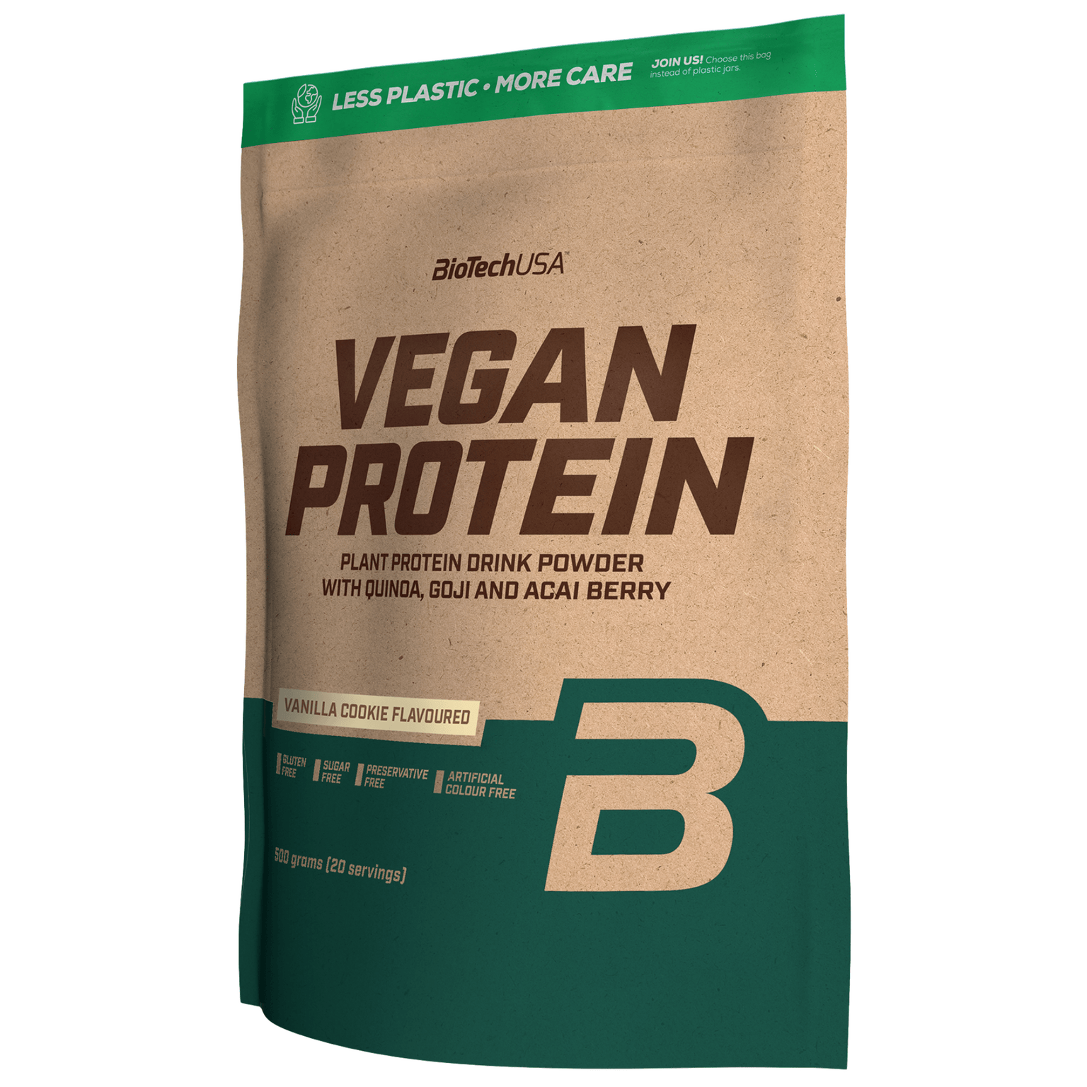 BioTech USA Vegan Protein Vanilla Cookie 500г, протеиновый порошок