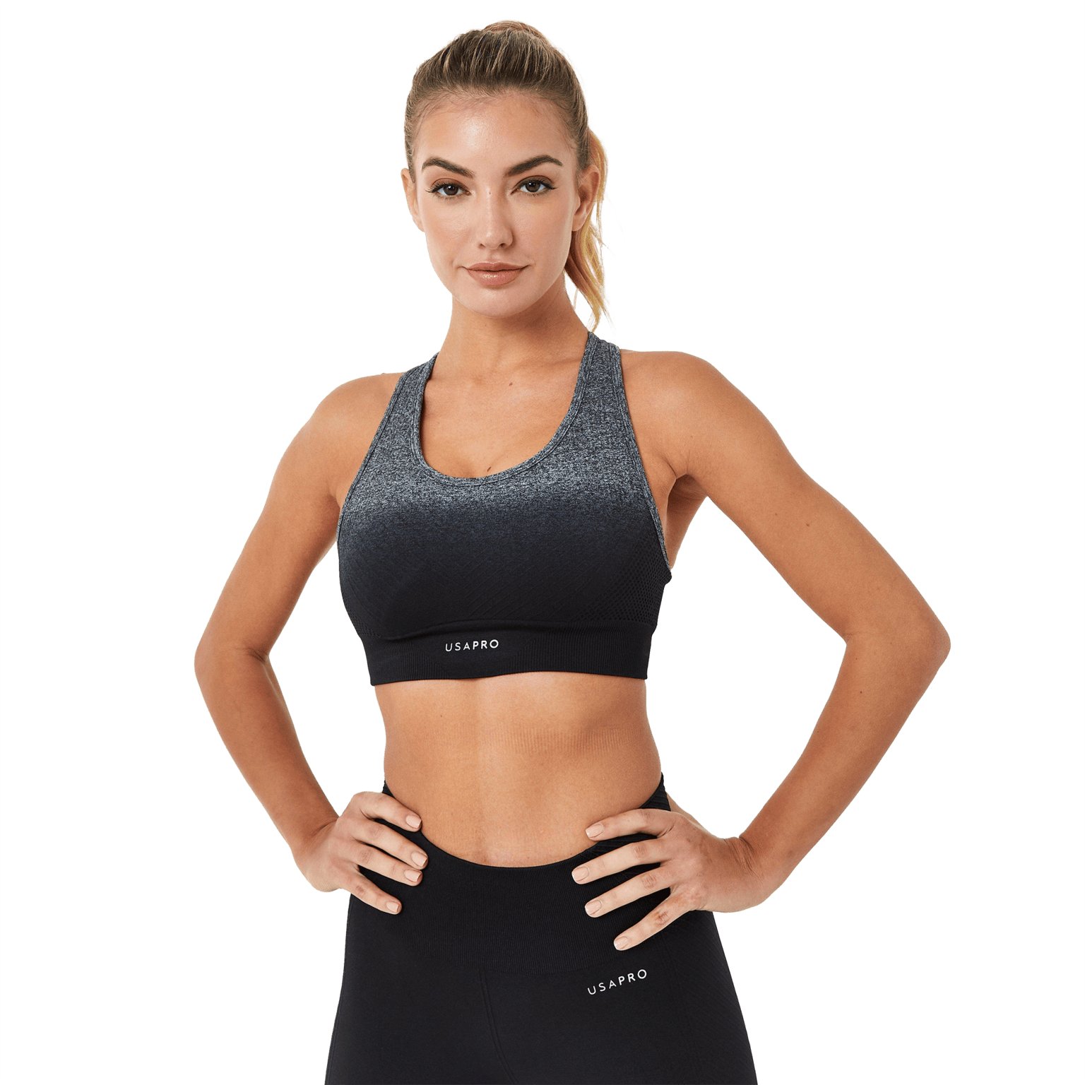 USA Pro Seamless Ombre Bra, женский спортивный бюстгальтер