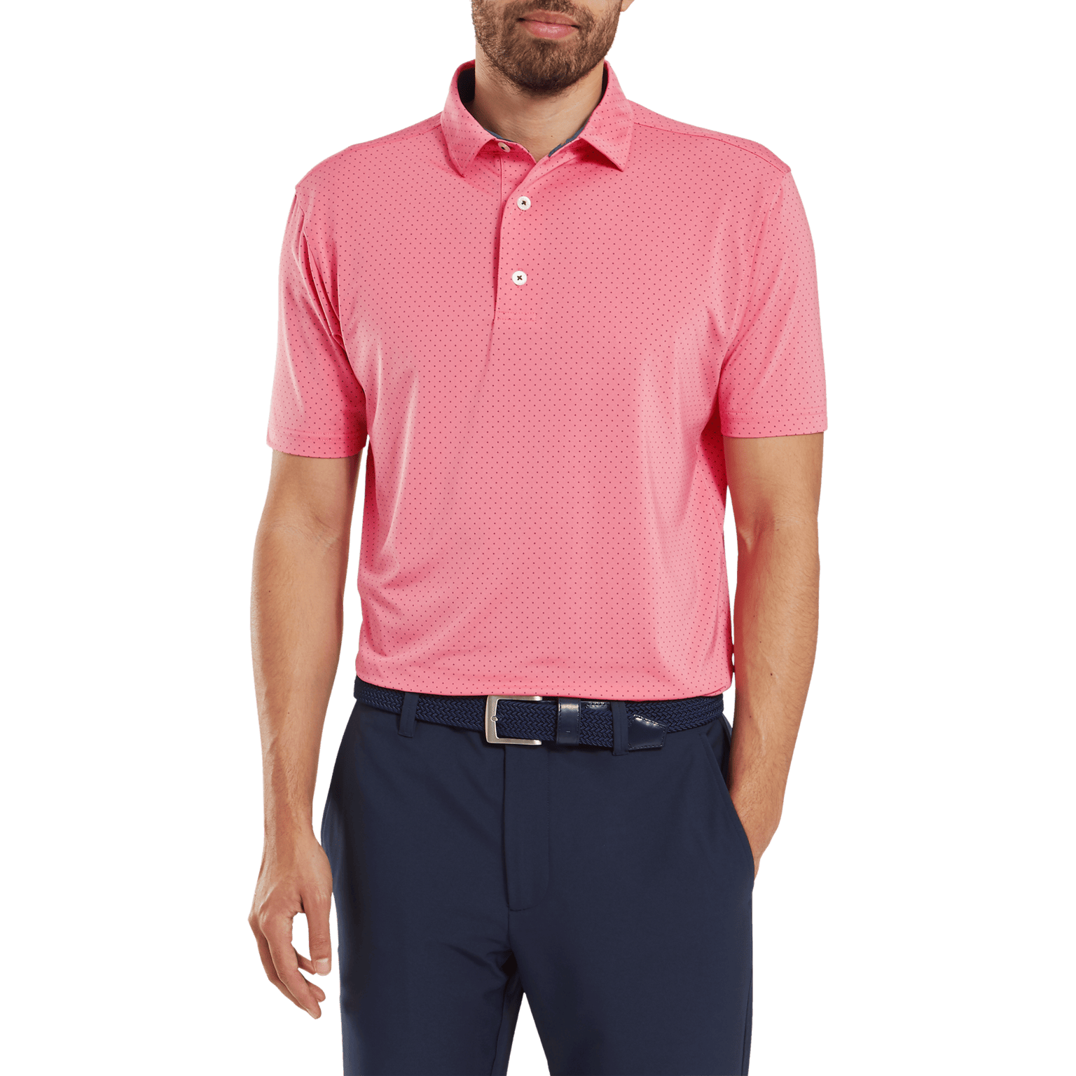Мужская рубашка поло Footjoy Stretch Lisle Dot Print99