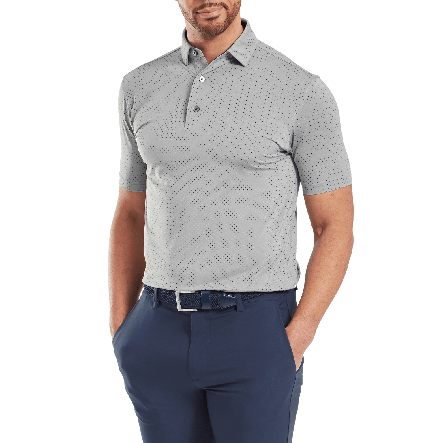 Мужская рубашка поло Footjoy Stretch Lisle Dot Print99