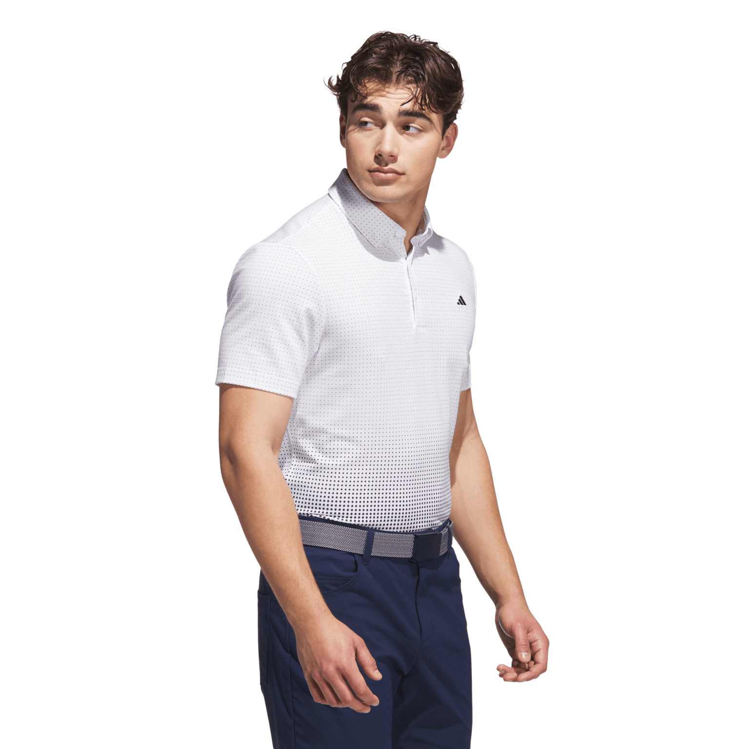 Adidas Golf Go-To Printed Polo Shirt, мужская рубашка для гольфа