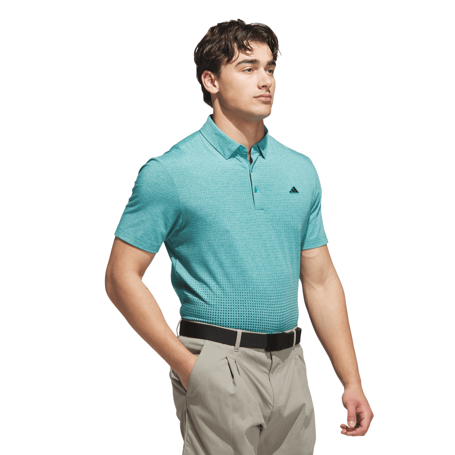 Adidas Golf Go-To Printed Polo Shirt, мужская рубашка для гольфа