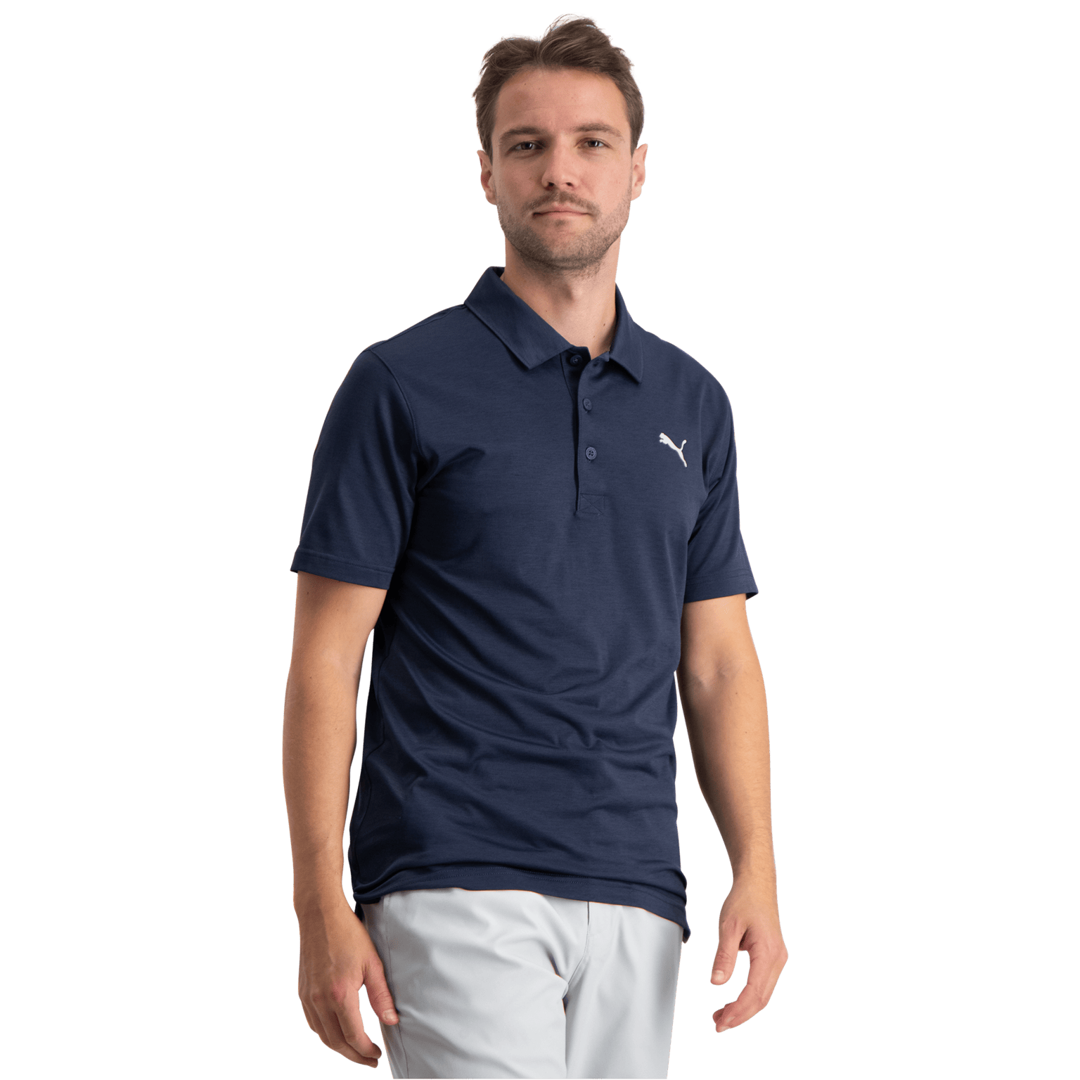 Puma Icon Heather Polo 2.0, мужская рубашка-поло