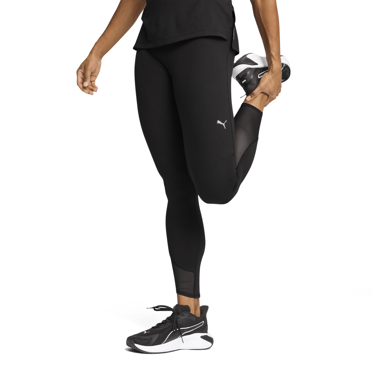 Облегающие женские тренировочные купальники Puma Cloudspun Soft Mesh с высокой талией 7/8
