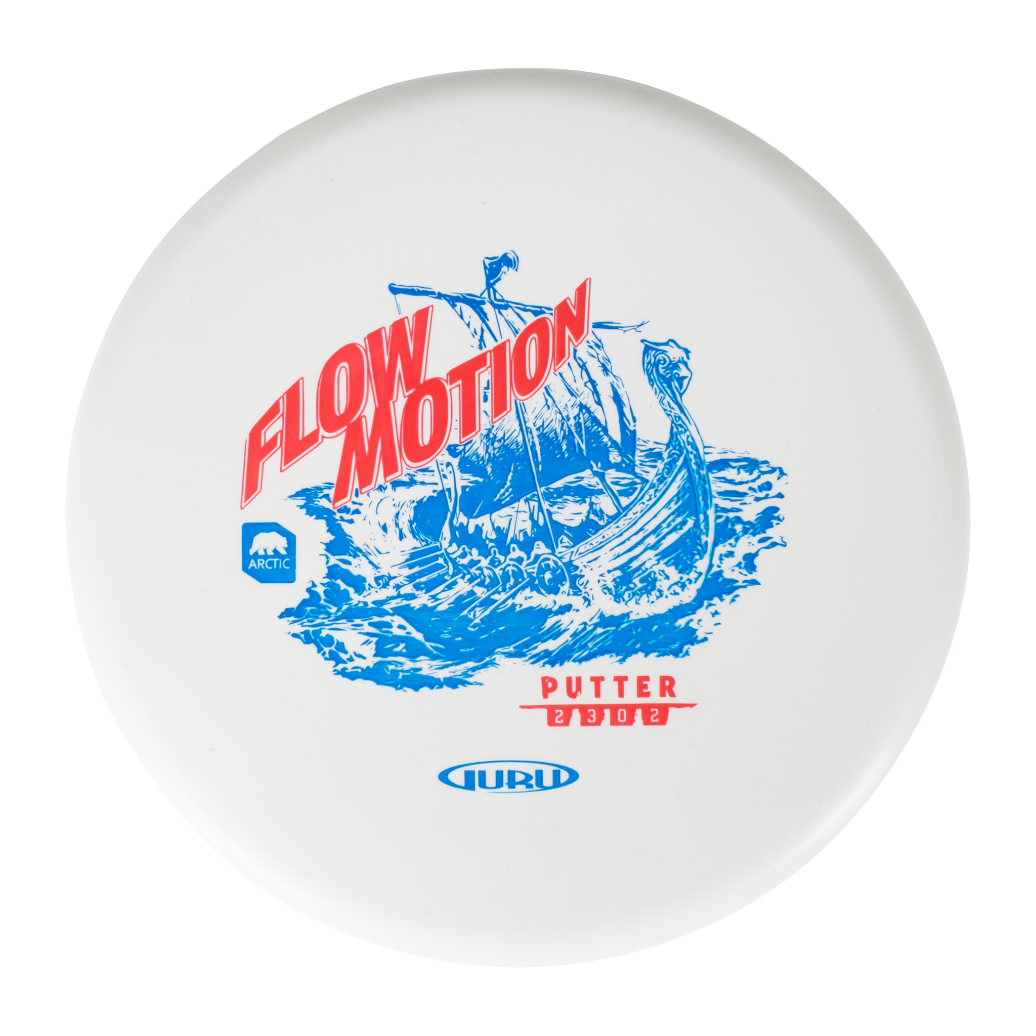 Guru Arctic Line Putter Flow Motion, 150-165 г, клюшка для фрисби-гольфа