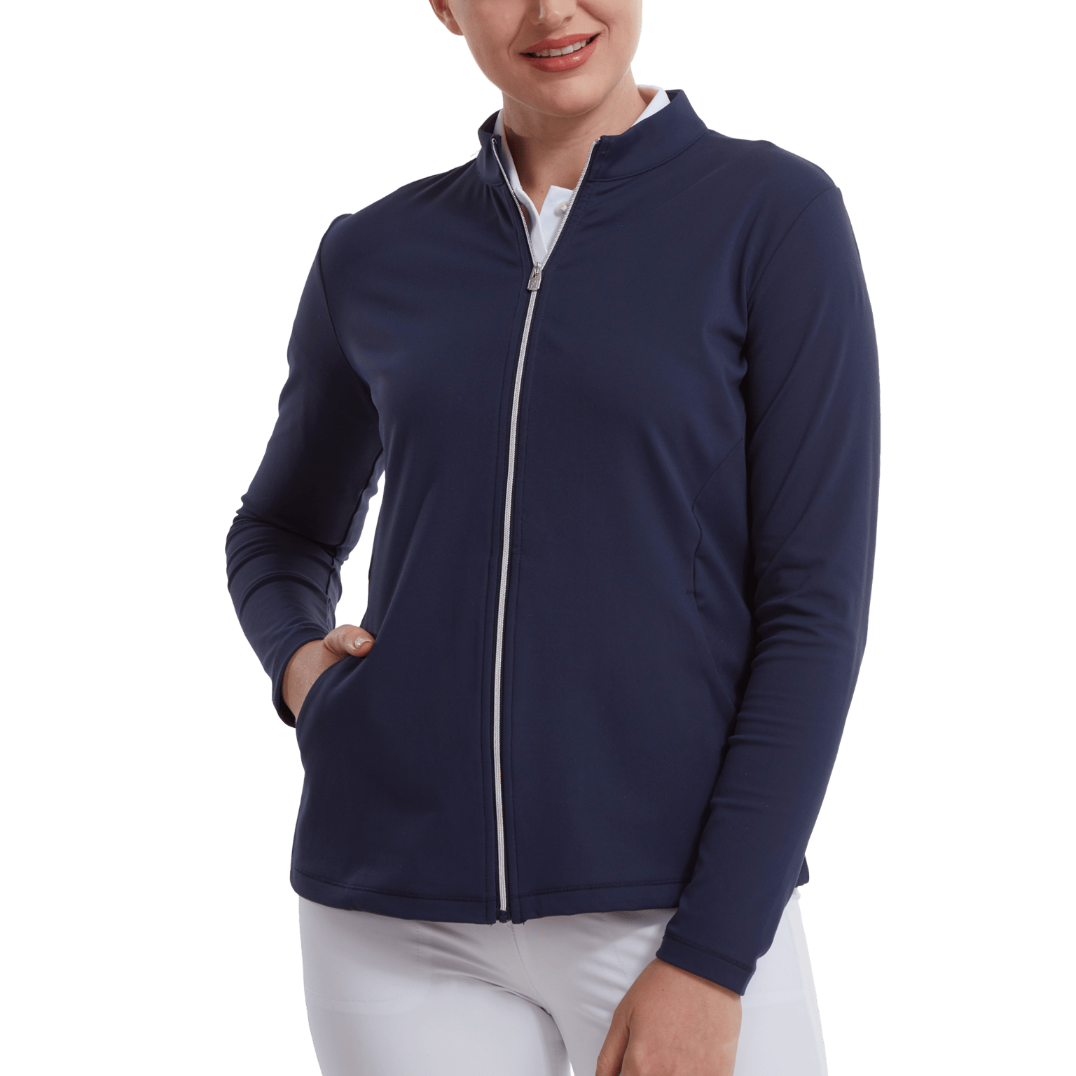Женская куртка для гольфа Footjoy Midlayer99 с молнией во всю длину