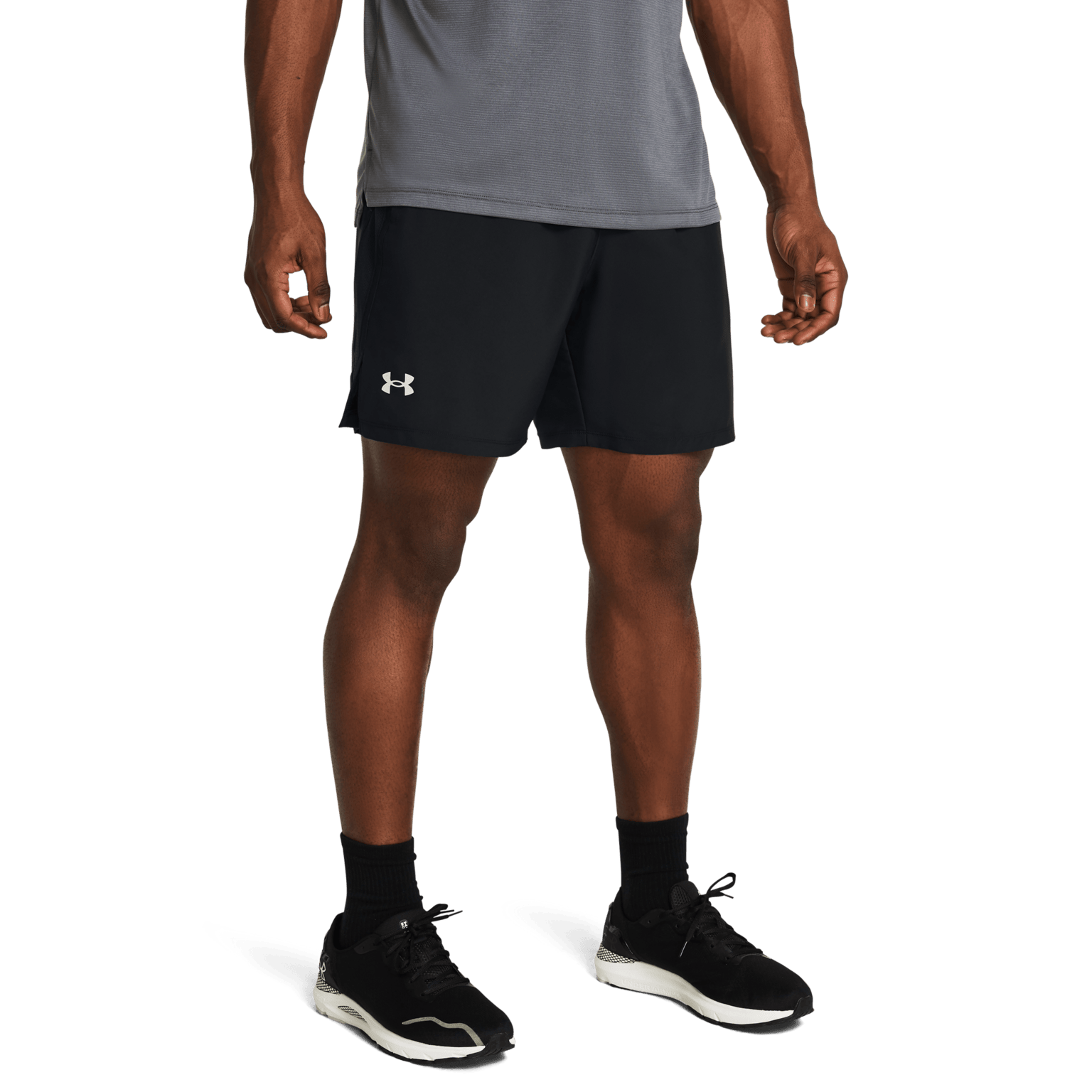 Under Armour Launch 7-дюймовые шорты без подкладки, мужские тренировочные шорты