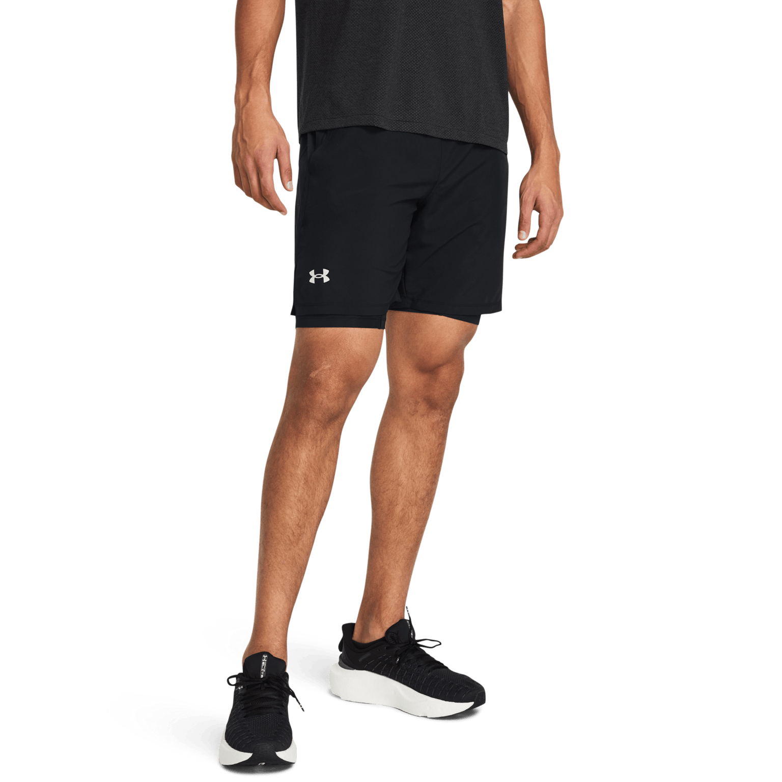 Under Armour Launch 7-дюймовые шорты 2-в-1, мужские тренировочные шорты